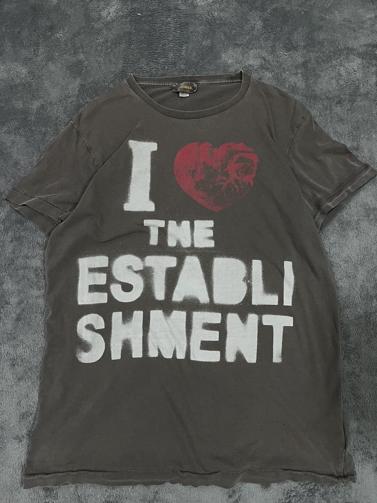 Diesel Diesel Graphic Tee – I ❤️ THE ESTABLISHMENT Size US L / EU 52-54 / 3 - 1 Thumbnail