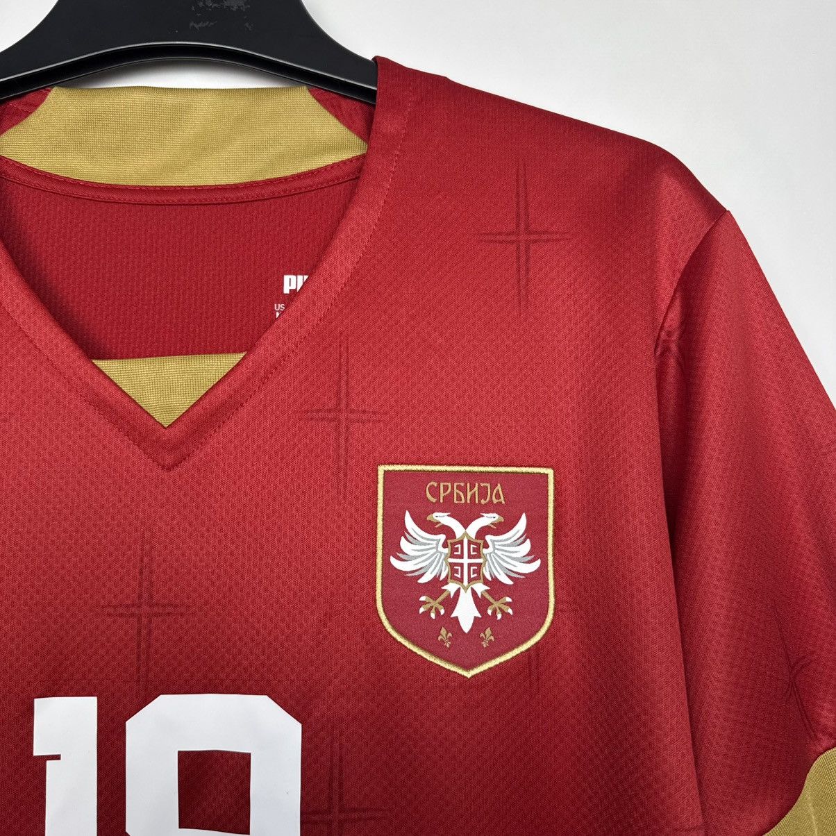 Puma SERBIA 2022 2023 HOME FOOTBALL SOCCER JERSEY #18 VLAHOVIC Size US M / EU 48-50 / 2 - 7 Thumbnail