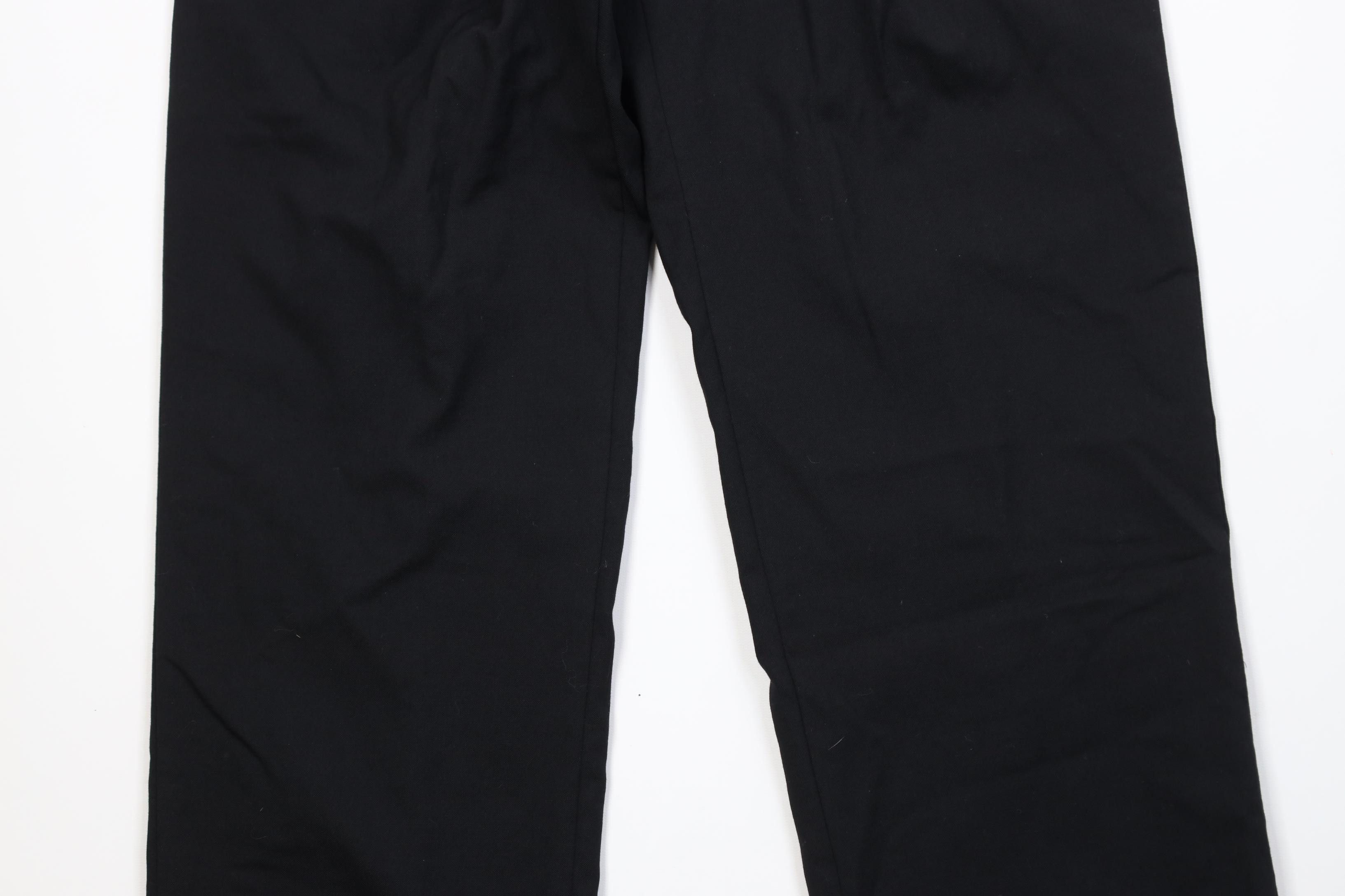 Vintage Vintage 90s Streetwear Wide Leg Chino Pants Trousers Black Size US 30 / EU 46 - 3 Thumbnail