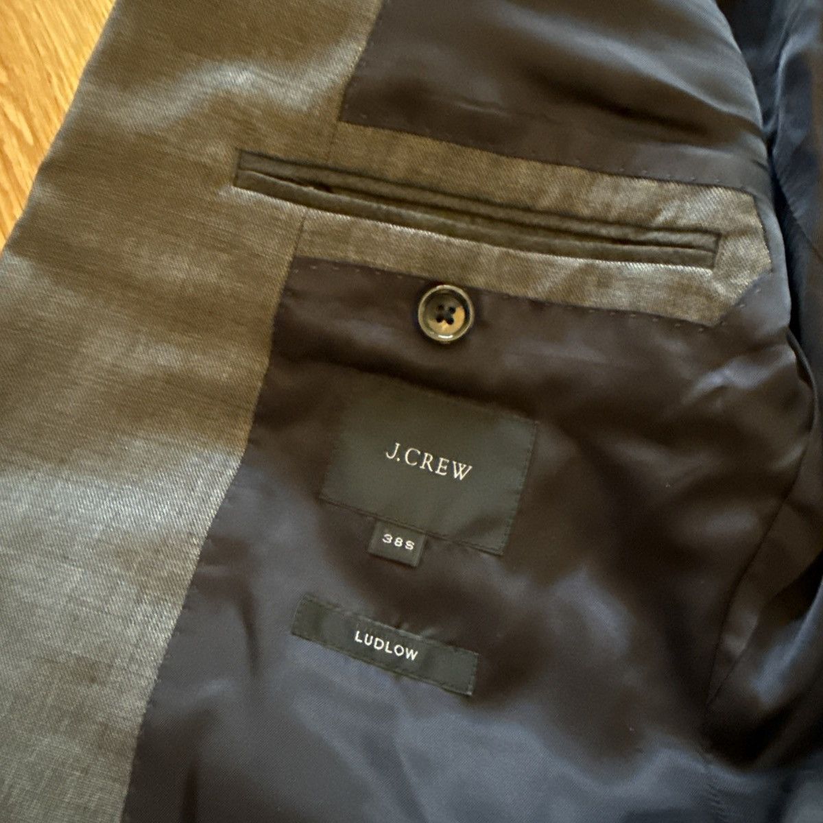 J.Crew J Crew Ludlow 38S Suit Jacket Tollegno 1900 Italy Size 38S - 4 Thumbnail