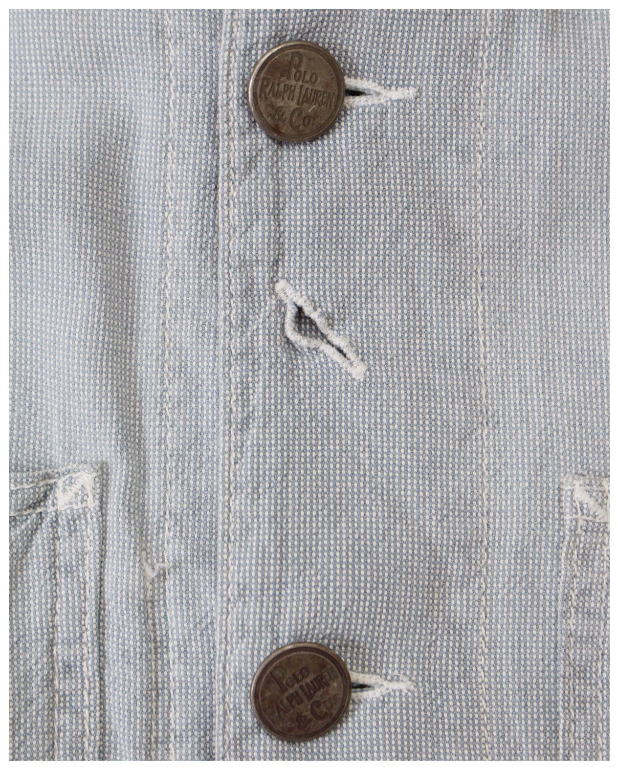 Polo Ralph Lauren 2000S POLO RALPH LAUREN DISTRESSED PATCHWORK CHORE JACKET Size US L / EU 52-54 / 3 - 6 Thumbnail