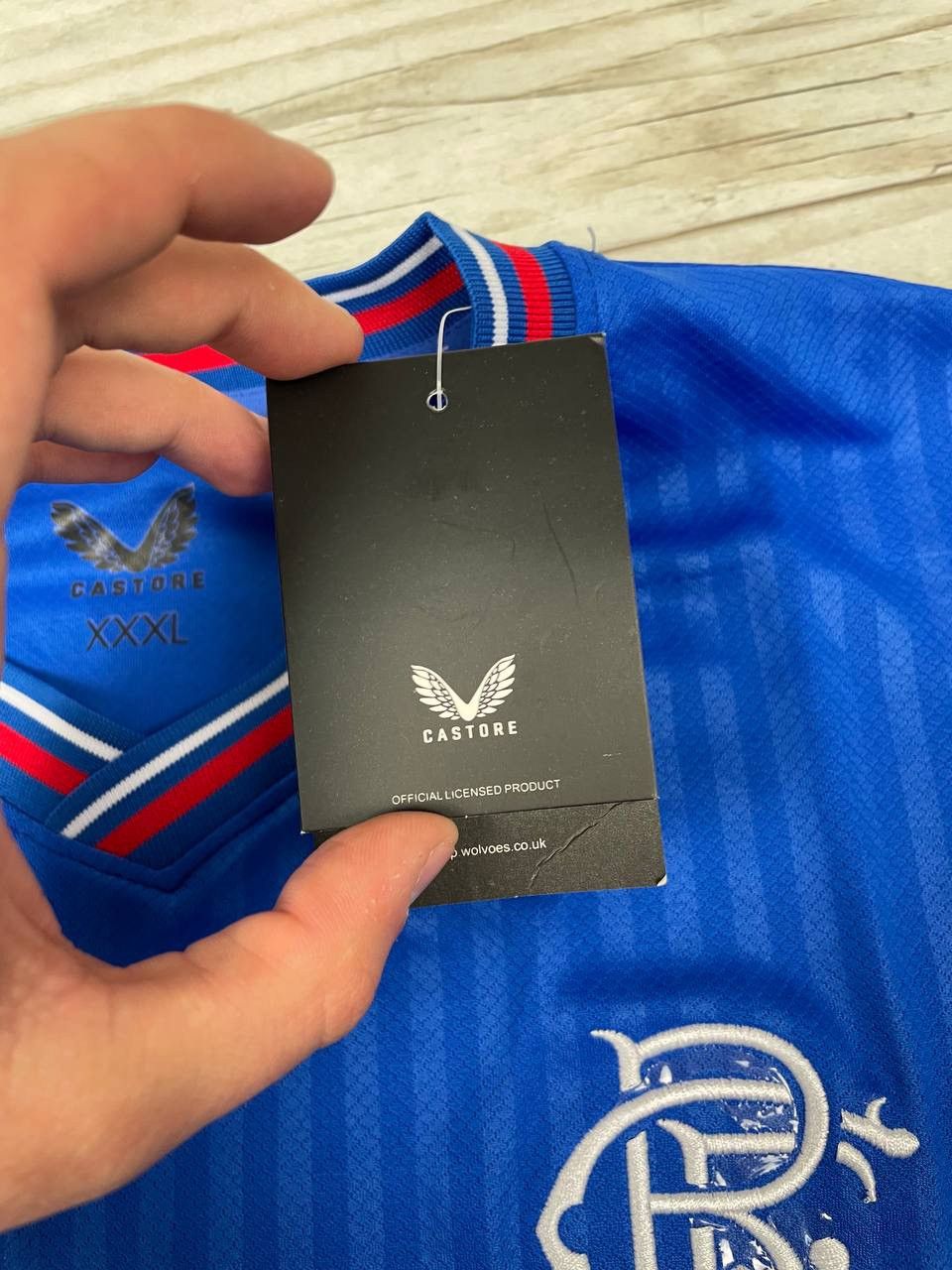 Castore NEW Castore Glasgow Rangers 2023 2024 Home Shirt Jersey Size US XXL / EU 58 / 5 - 8 Thumbnail