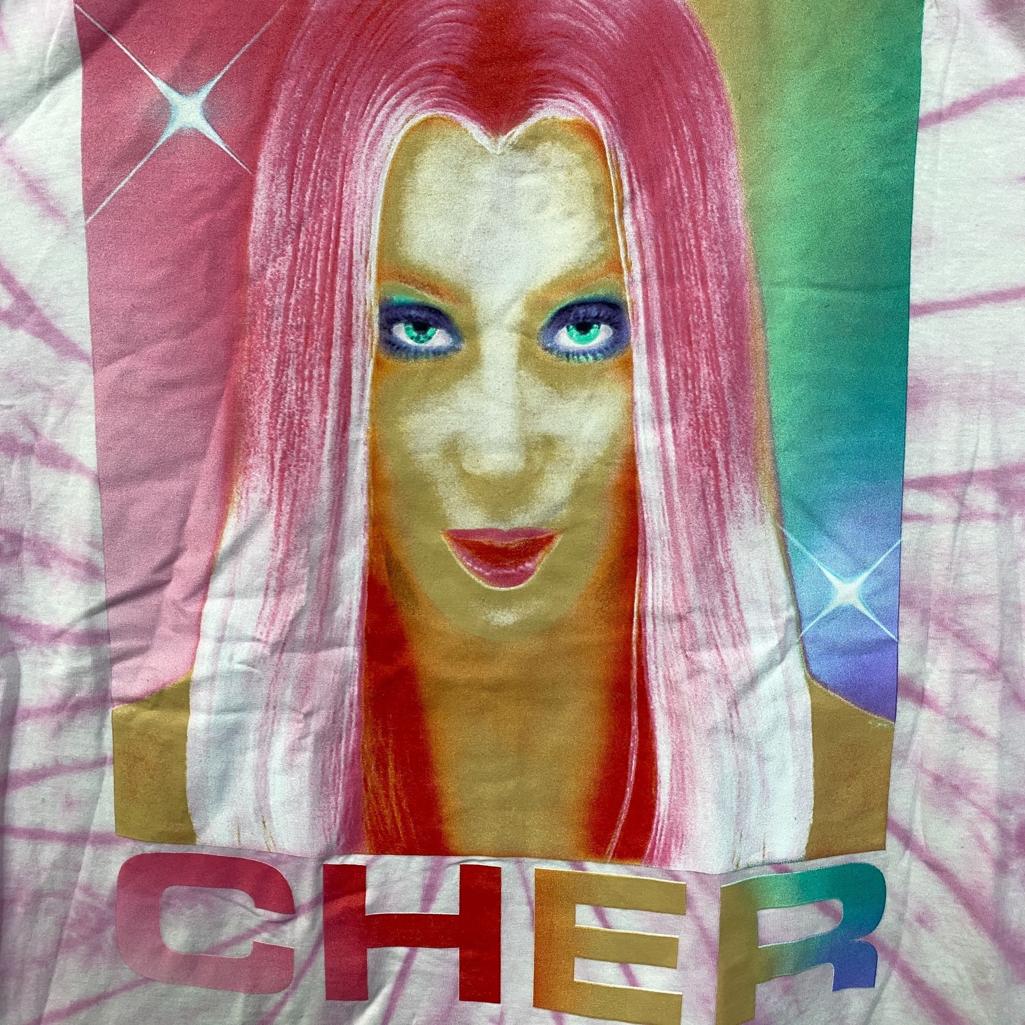 Band Tees Cher Rock & Pop Pink Tie Dye Oversized T-Shirt Medium Size US M / EU 48-50 / 2 - 3 Thumbnail