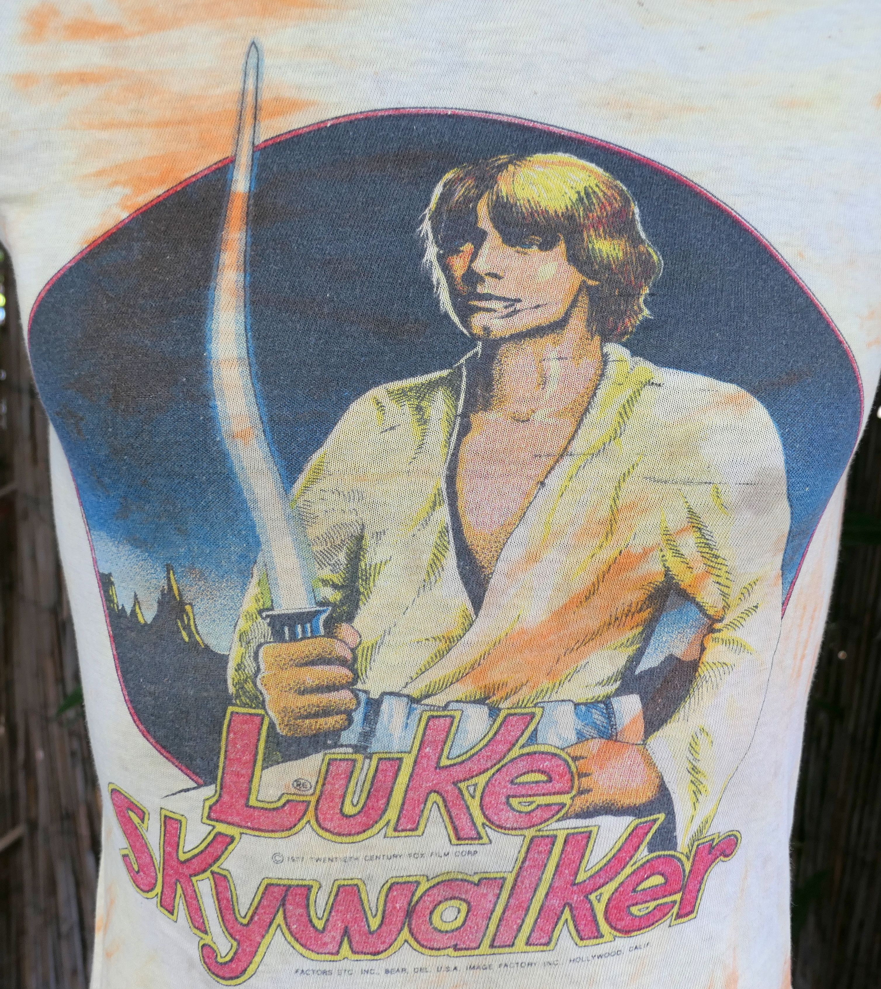 Vintage 70's Vintage 1977 STAR WARS Luke Skywalker T Shirt Youth L Size L / US 10 / IT 46 - 1 Thumbnail