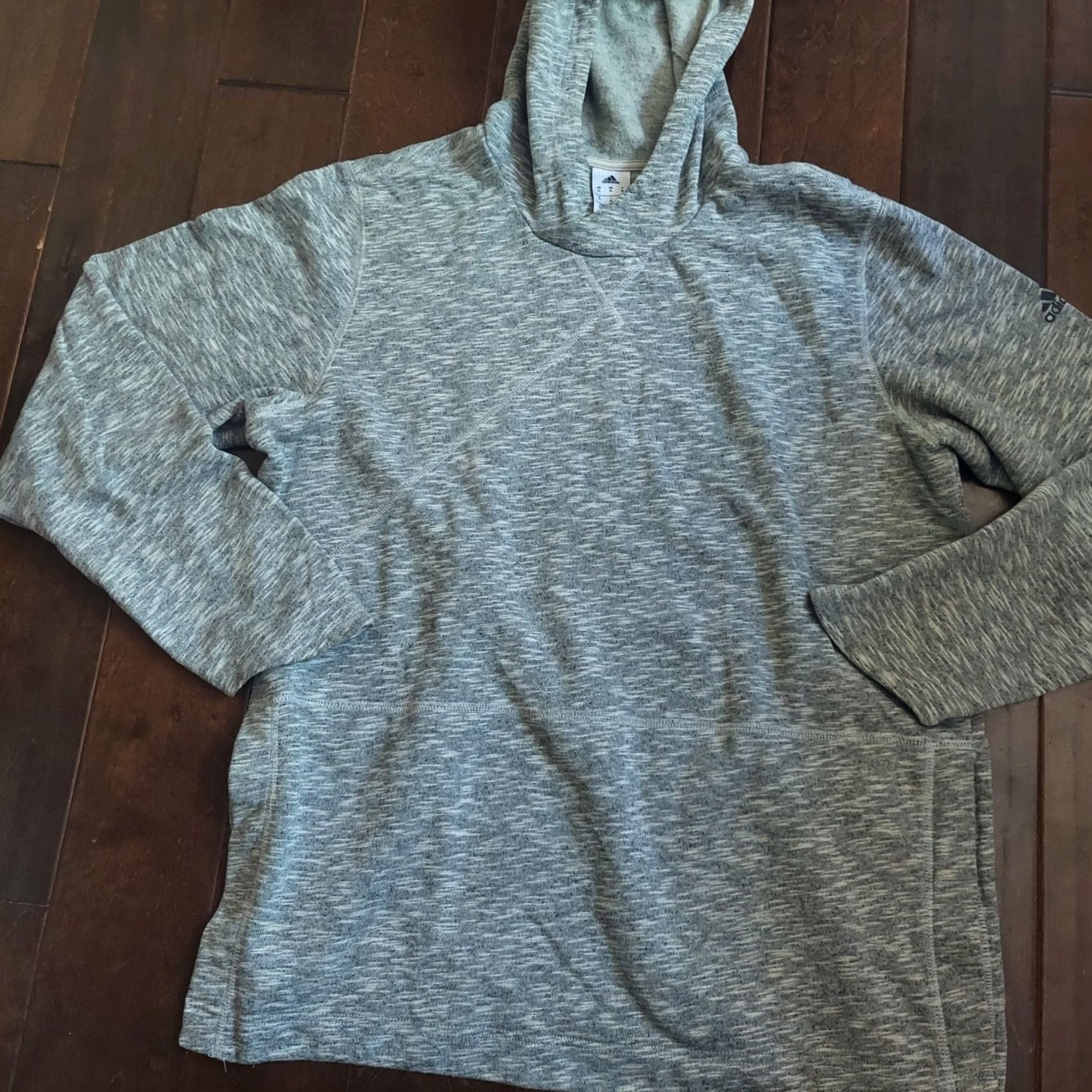 Adidas Adidas Hoodie Sweatshirt Men’s Heather Gray Side Snap Buttons Streetwear XL Size US XL / EU 56 / 4 - 4 Thumbnail