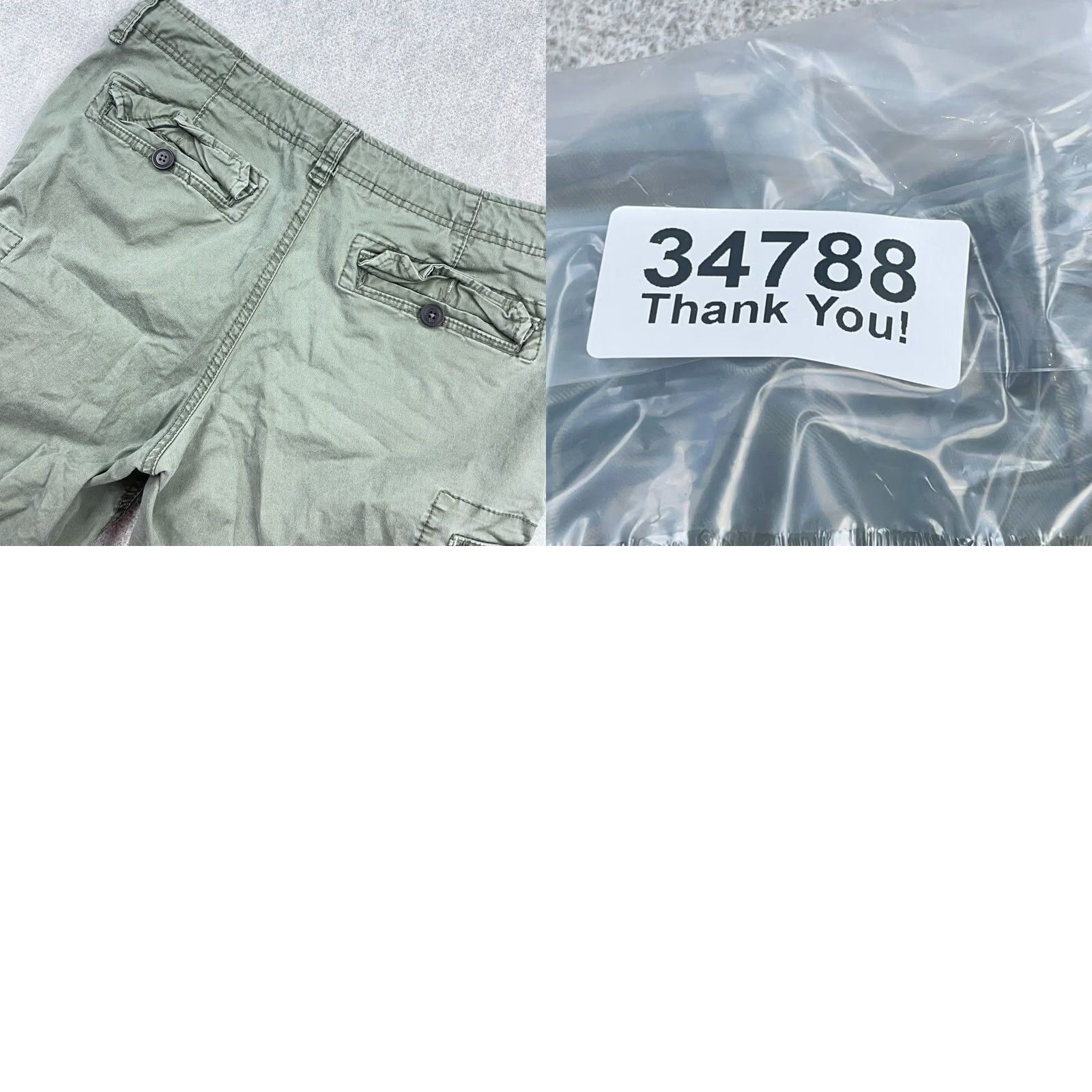 Vintage Aeropostale Cargo Shorts Men 33 Olive Green Twill Military Preppy Adult Size US 33 - 9 Thumbnail