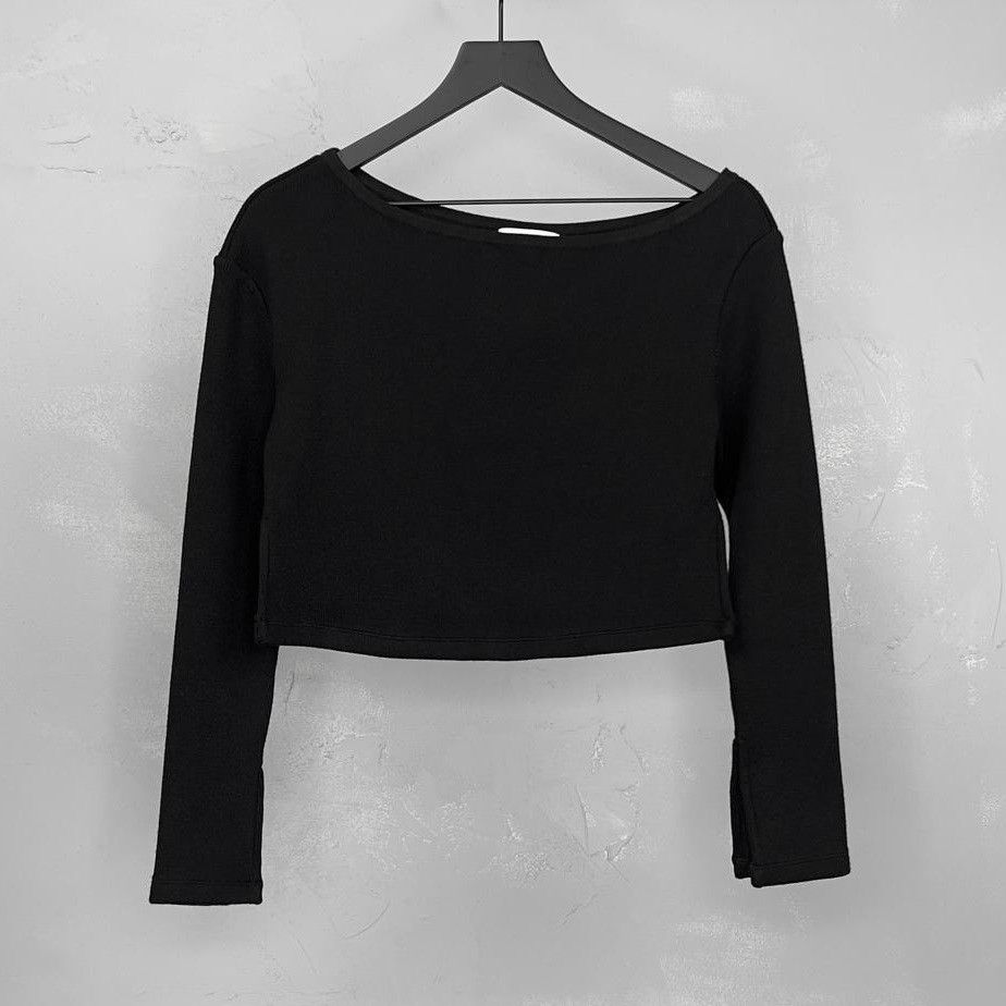 Jonathan Simkhai hotsell Cutout Knit Crop Sweater Size S