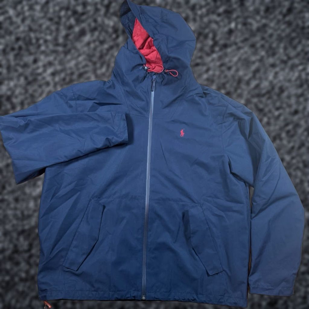 Ralph Lauren Ralph Lauren Polo Performance Jacket Windbreaker Hooded Full Zip Black XL Mens Size US XL / EU 56 / 4 - 1 Thumbnail