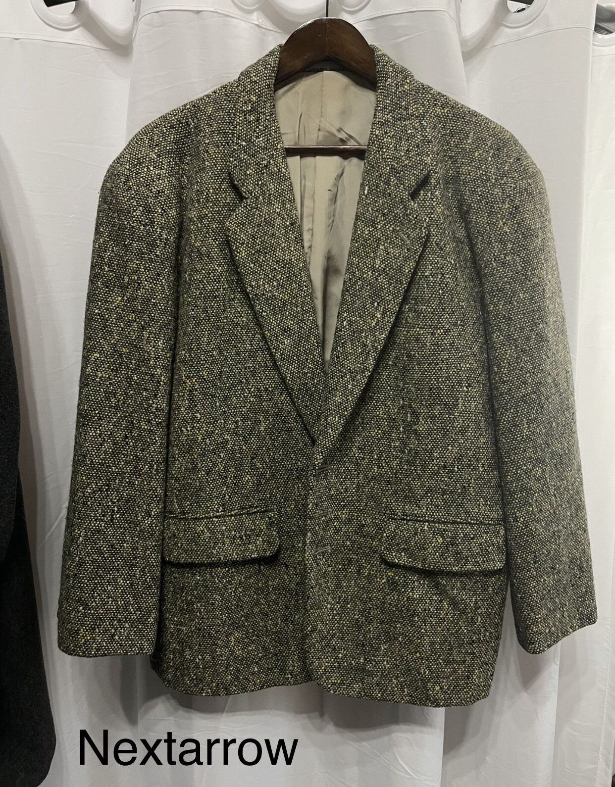 Comme des Garcons Wool tweed vintage green suit jacket jacket 2412-Nextarrow Size 40S - 1 Thumbnail