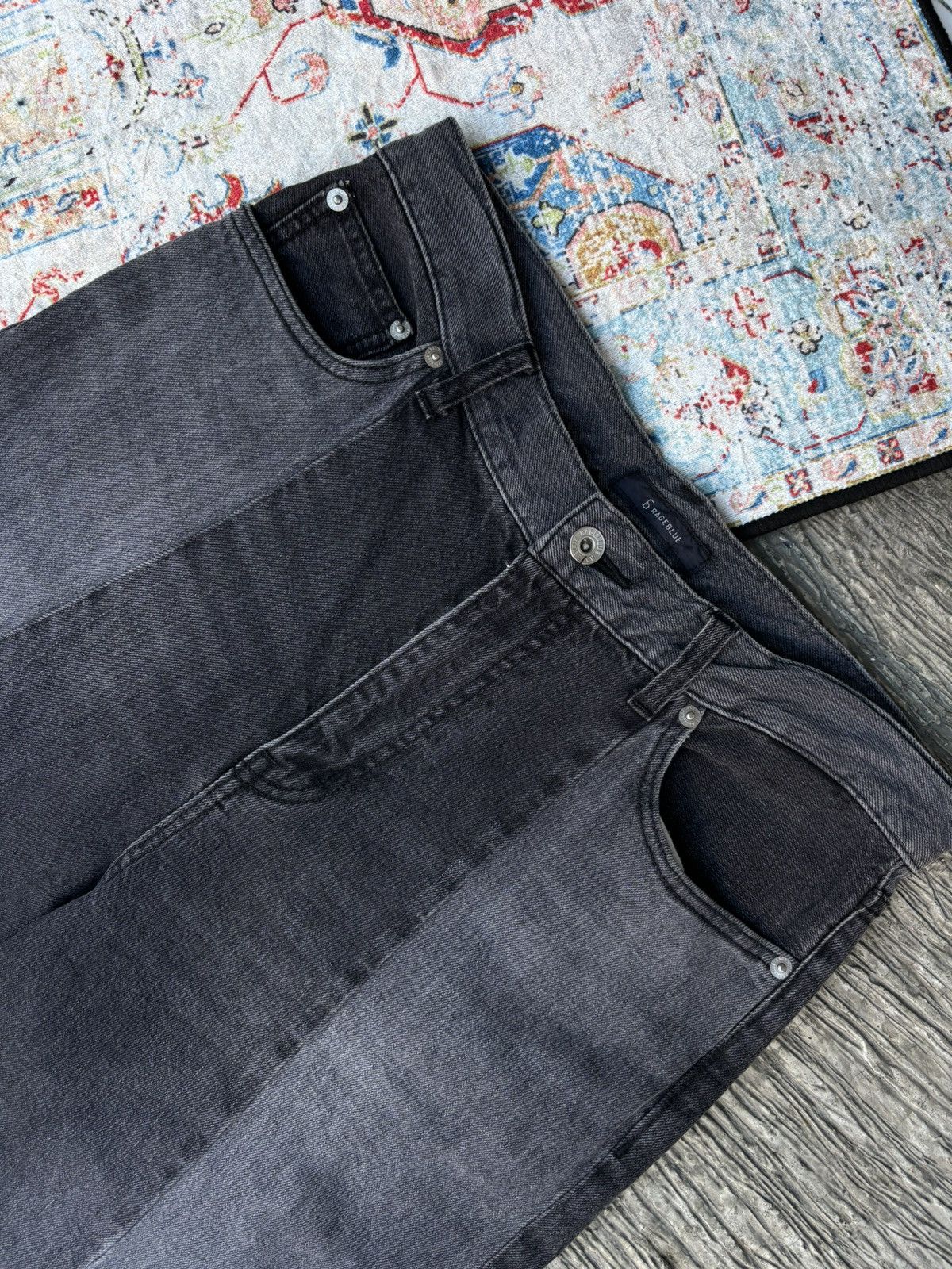 If Six Was Nine × Japanese Brand × RAGEBLUE Color block twotone Rageblue jeans Size US 32 / EU 48 - 3 Thumbnail