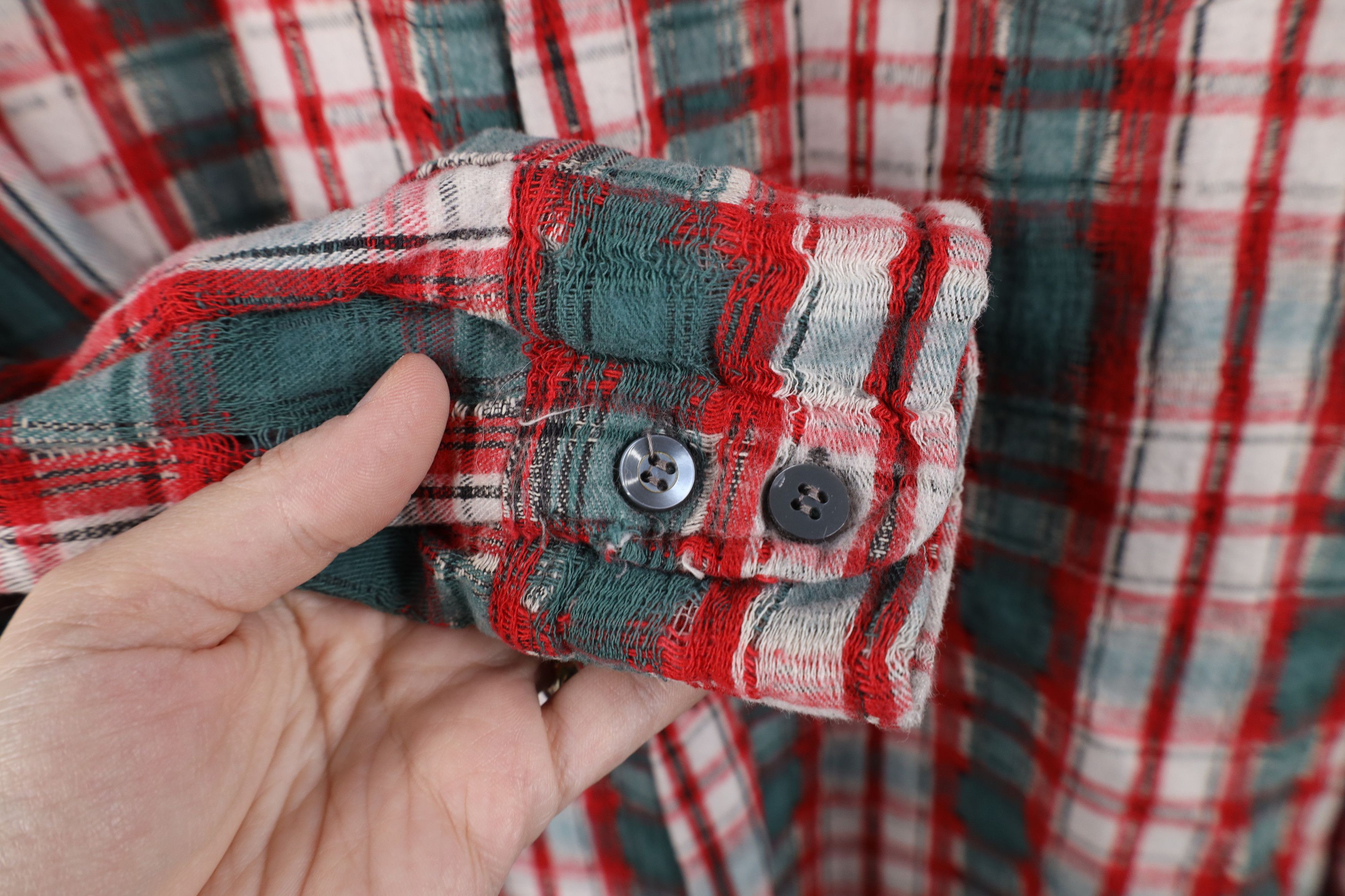 Vintage Vintage 70s Streetwear Gauzy Cotton Flannel Button Shirt Size US M / EU 48-50 / 2 - 6 Thumbnail