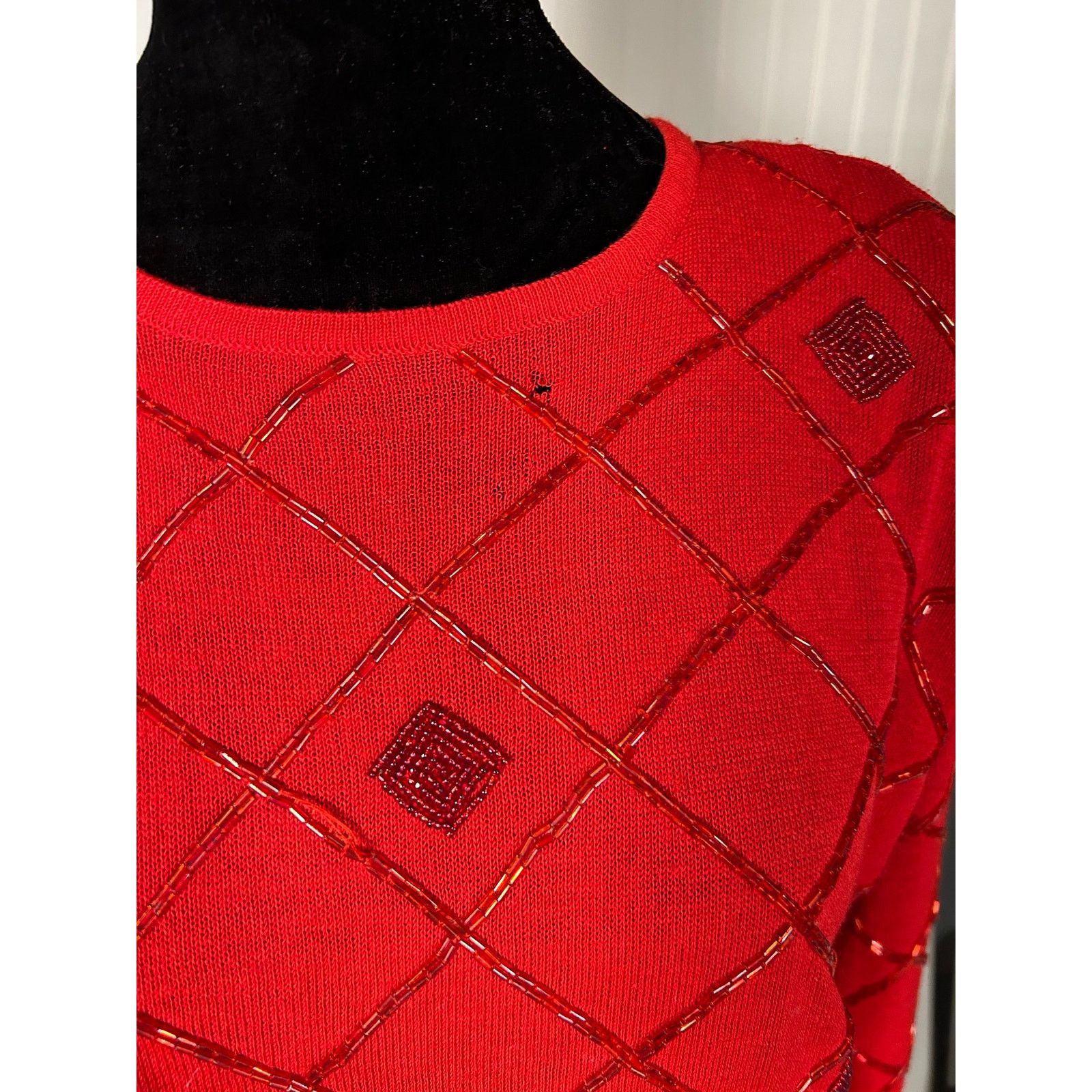 Liz Claiborne Vintage 90s Lise Claiborne, petite Sweater Size LP Size L / US 10 / IT 46 - 2 Thumbnail
