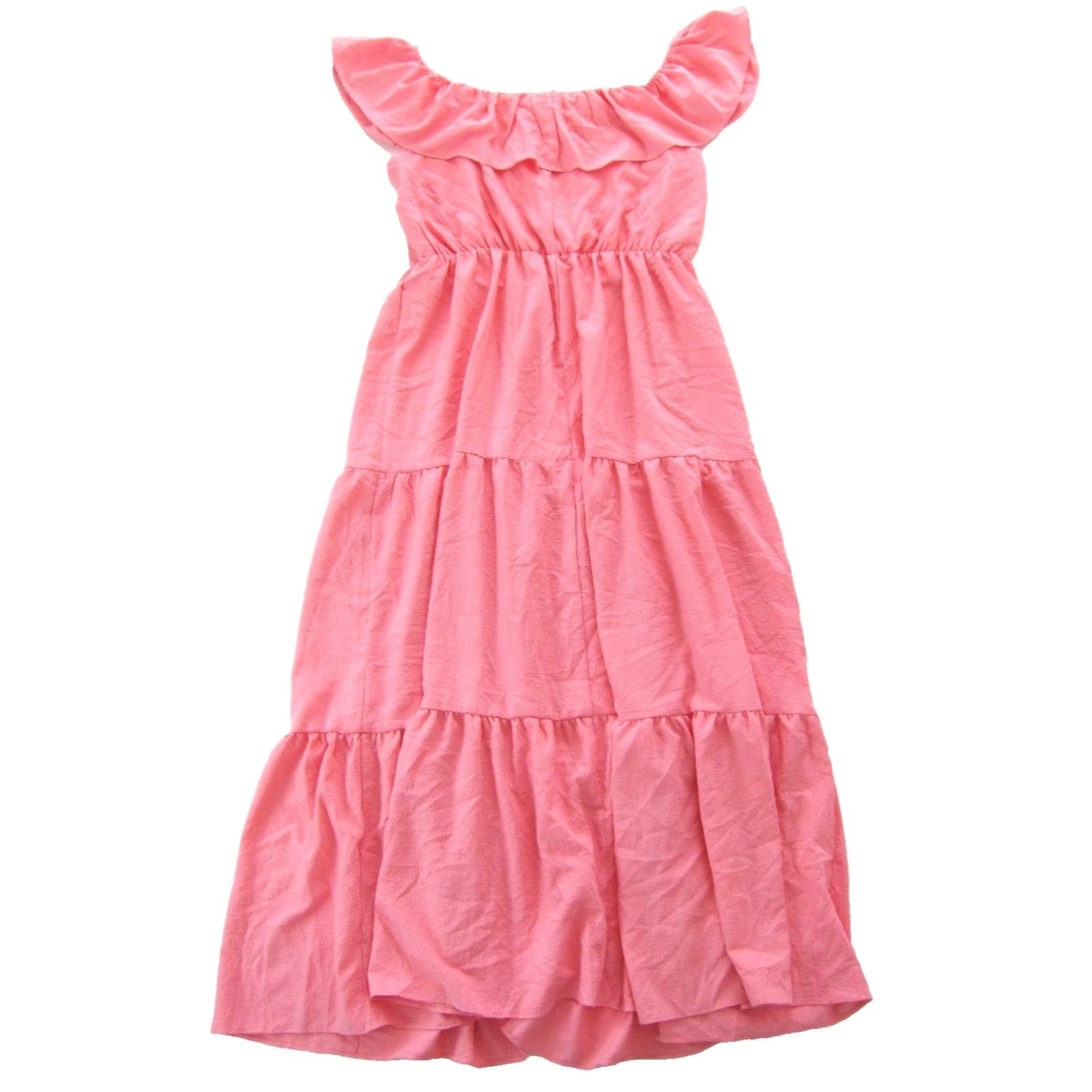 Pinko VINTAGE NWT 52seven Pink Off Shoulder Long Maxi Smock Peasant Sun Dress Women Size 16 Size XXL / US 16-18 / IT 52-54 - 2 Thumbnail