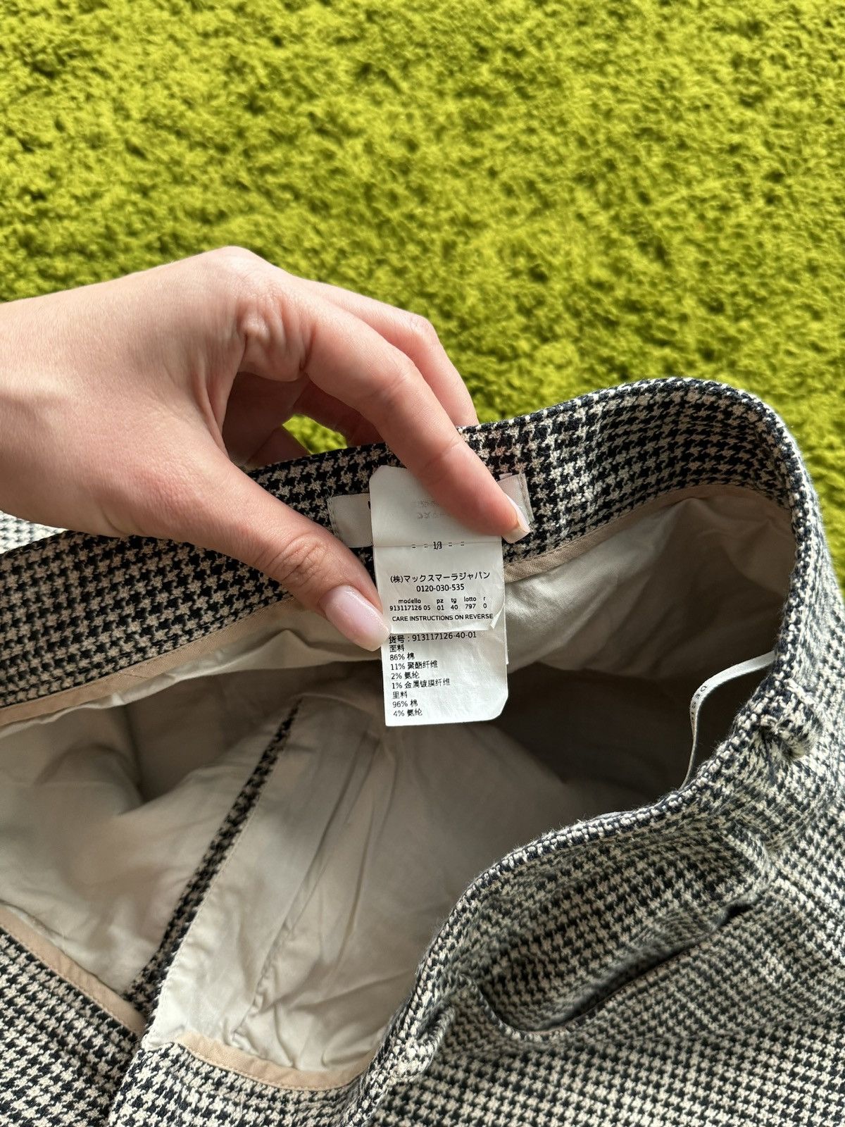 Max Mara × Weekend Max Mara Max Mara wool checkered pants Size 28" / US 6 / IT 42 - 6 Thumbnail