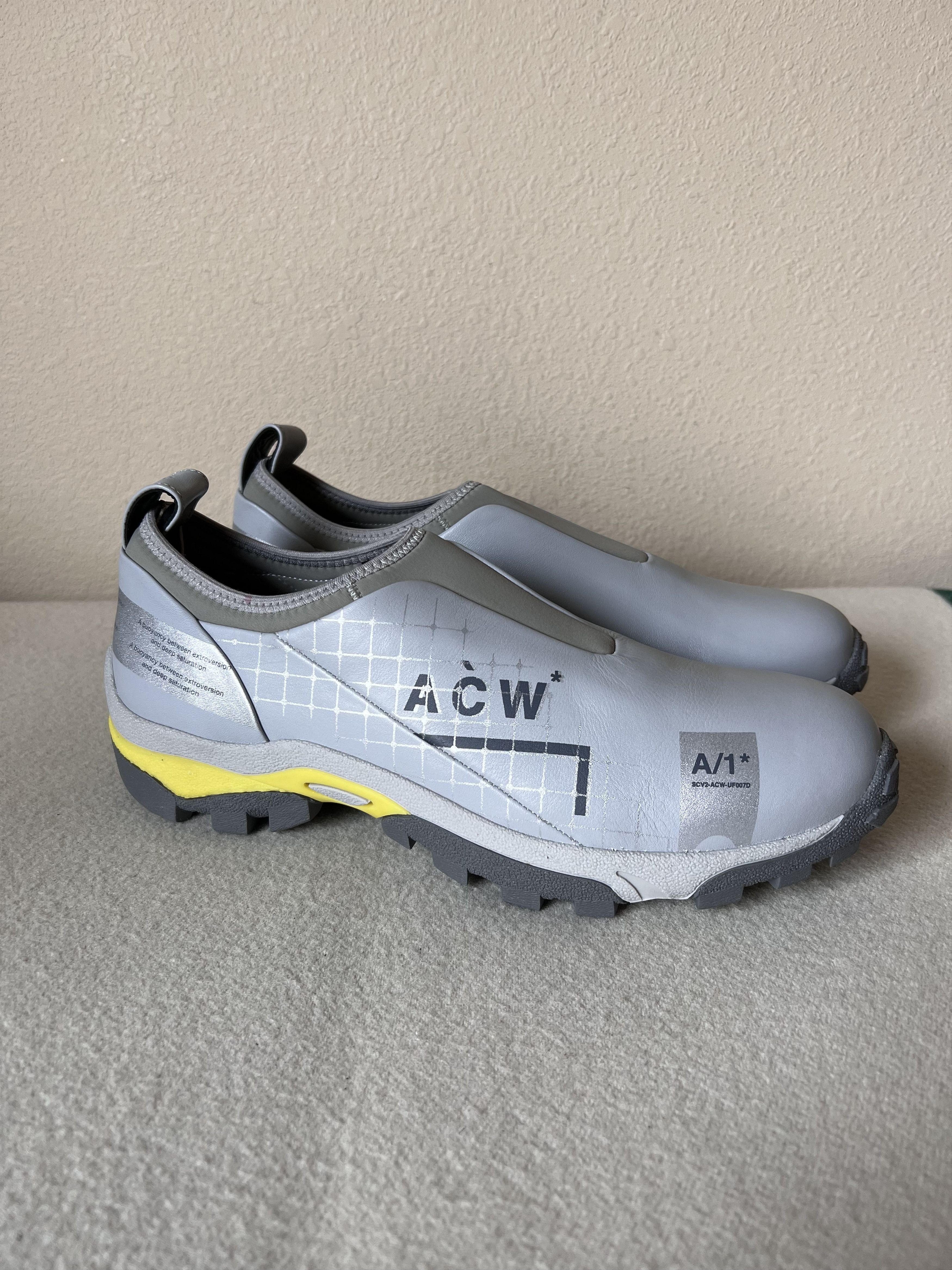 image of A Cold Wall Nc. 1 Dirt Moc In Grey Leather Shoes, Men's (Size 12)