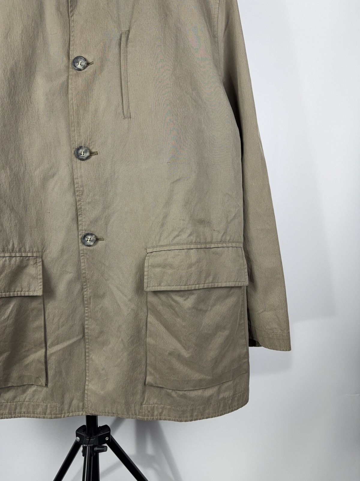 Canali × Designer Vintage 00s Canali Rain & Wind tech Jacket Faded Brown Size US L / EU 52-54 / 3 - 3 Thumbnail