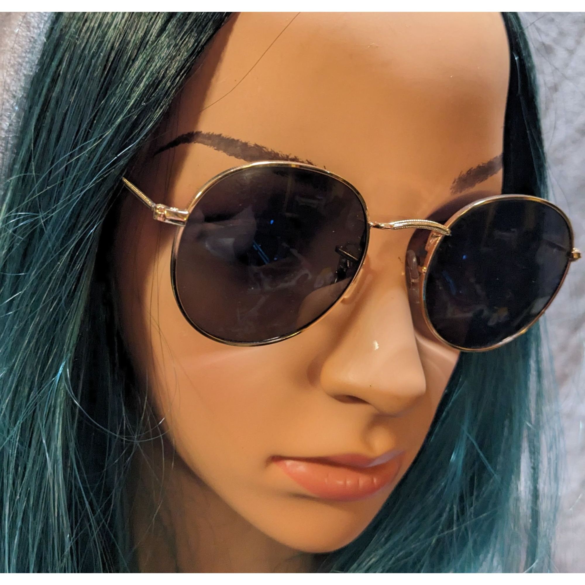 Other Wearme Pro Black And Gold Round Sunglasses Size ONE SIZE - 8 Thumbnail