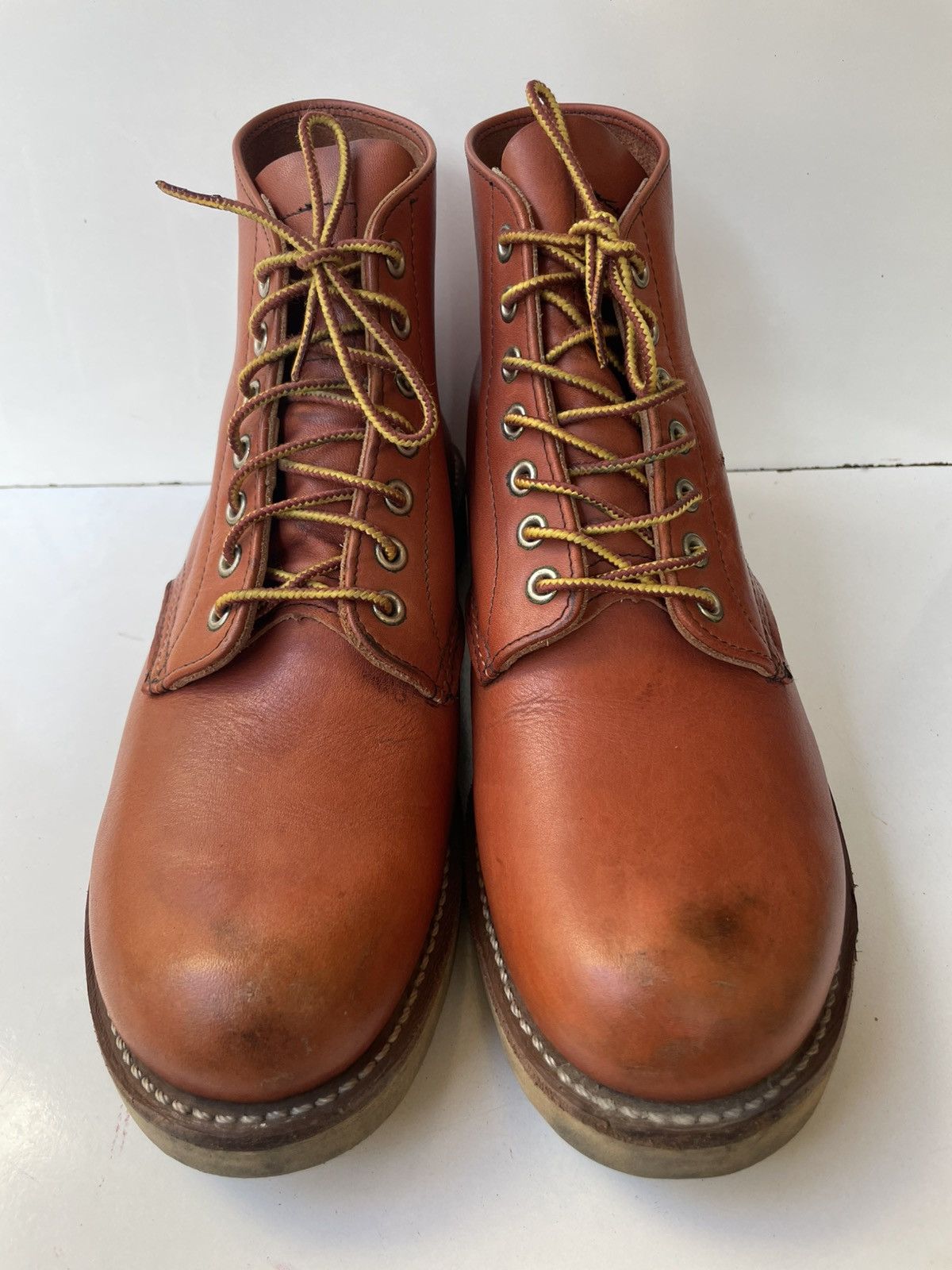 Red Wing Red Wing 8166 Round-Toe Brown Leather Men's Boots USA 9.5 Size US 9.5 / EU 42-43 - 2 Thumbnail