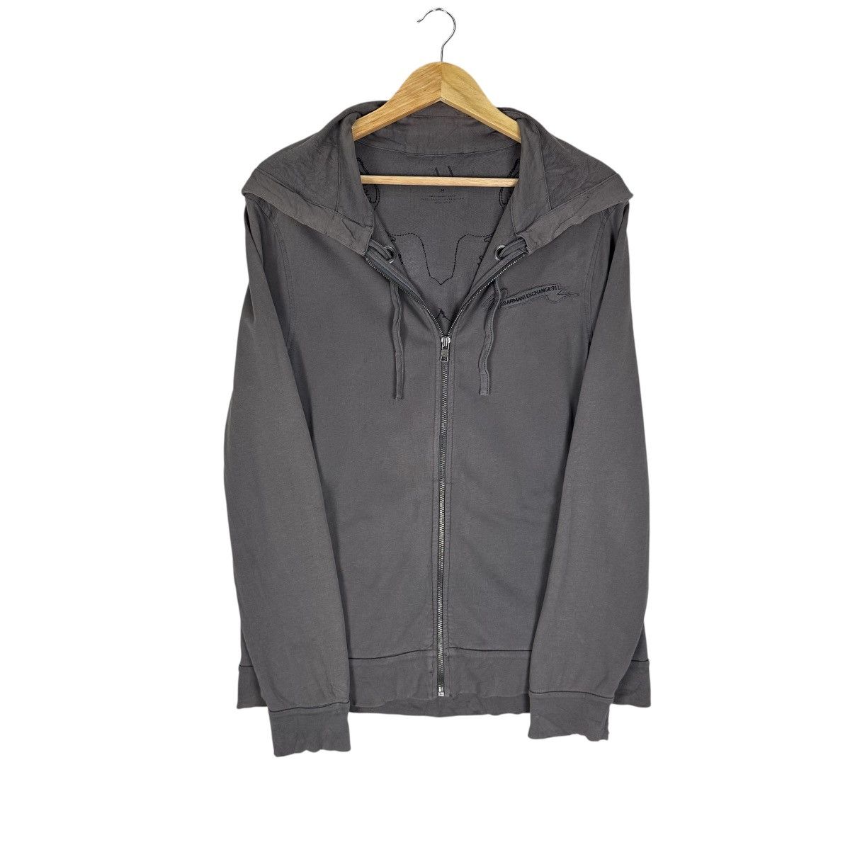 Armani Exchange 90s ARMANI EXCHANGE HOODIE ZIP SWEATER Size US M / EU 48-50 / 2 - 1 Thumbnail