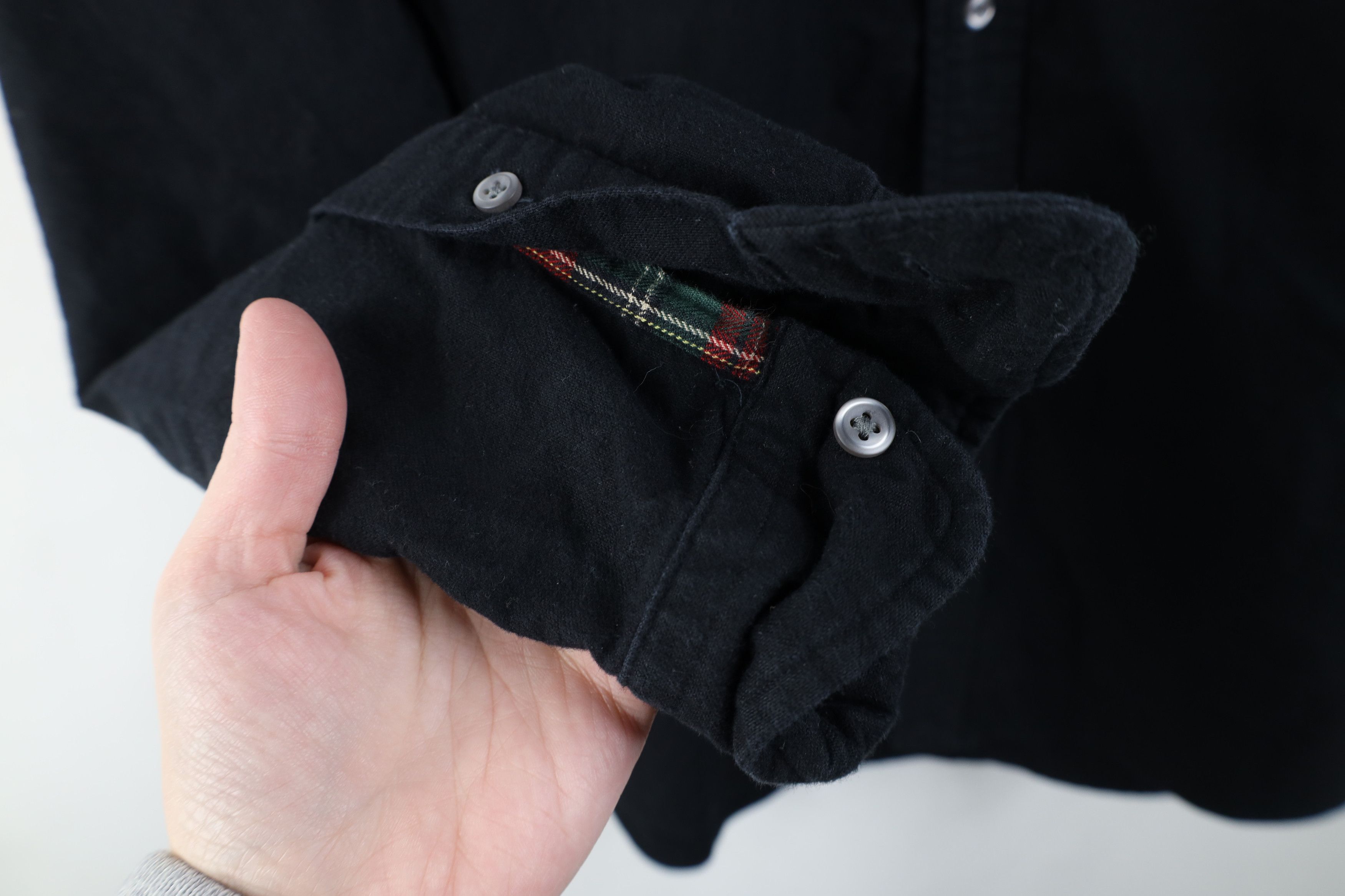 Ralph Lauren Vintage Ralph Lauren Chamois Cloth Button Down Shirt Black Size US L / EU 52-54 / 3 - 9 Thumbnail