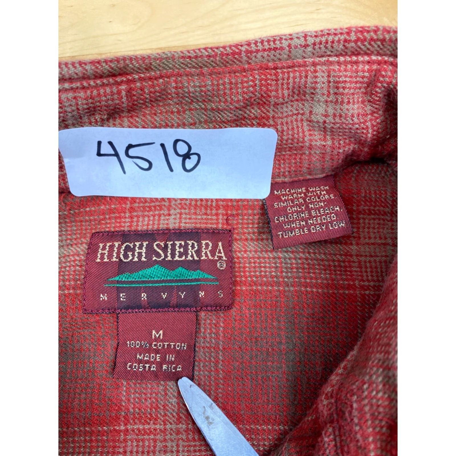 High Sierra VINTAGE High Sierra Shirt Plaid Flannel Button-Down Red M Mens Size US M / EU 48-50 / 2 - 3 Thumbnail