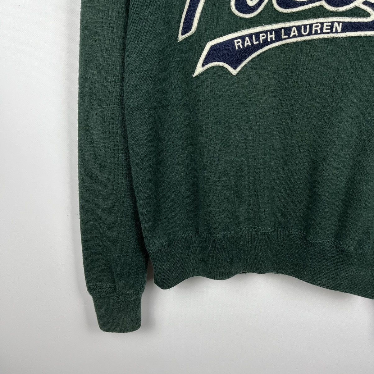 Polo Ralph Lauren Vintage Polo Ralph Lauren big logo 1/4 zip sweater 90’s Size US M / EU 48-50 / 2 - 4 Thumbnail