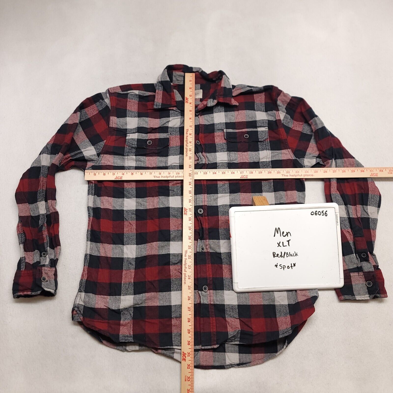 JACHS NY Jachs Gingham Flannel Shirt Mens Size XLT Red Black White Size US XL / EU 56 / 4 - 6 Thumbnail