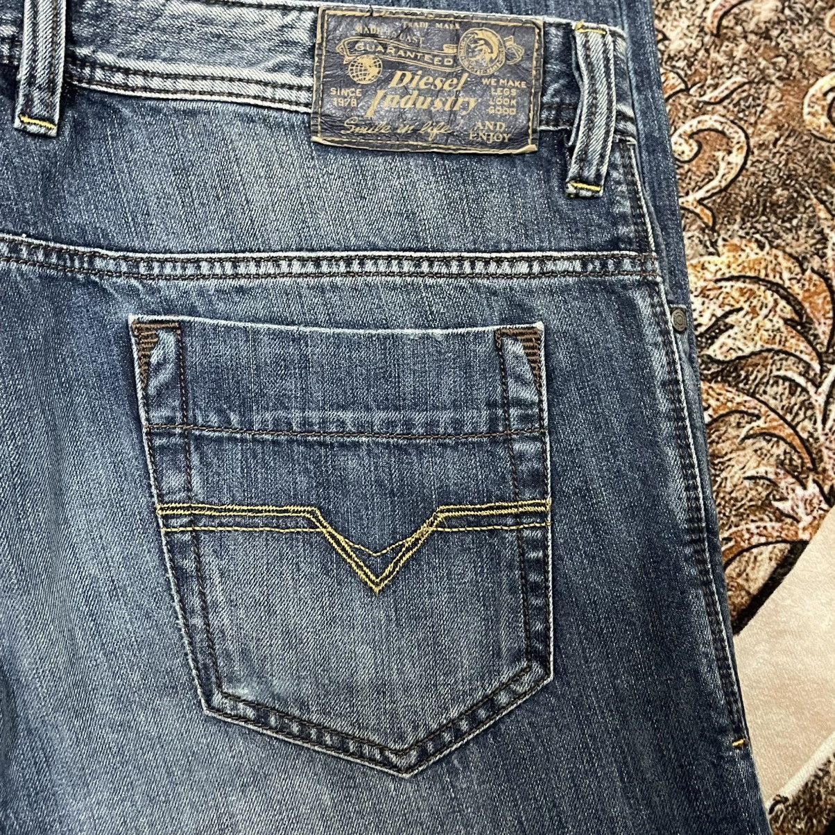 Diesel 🔥Vintage Diesel Industry Safado Ripped Distress Denim Jeans Size US 35 - 9 Thumbnail