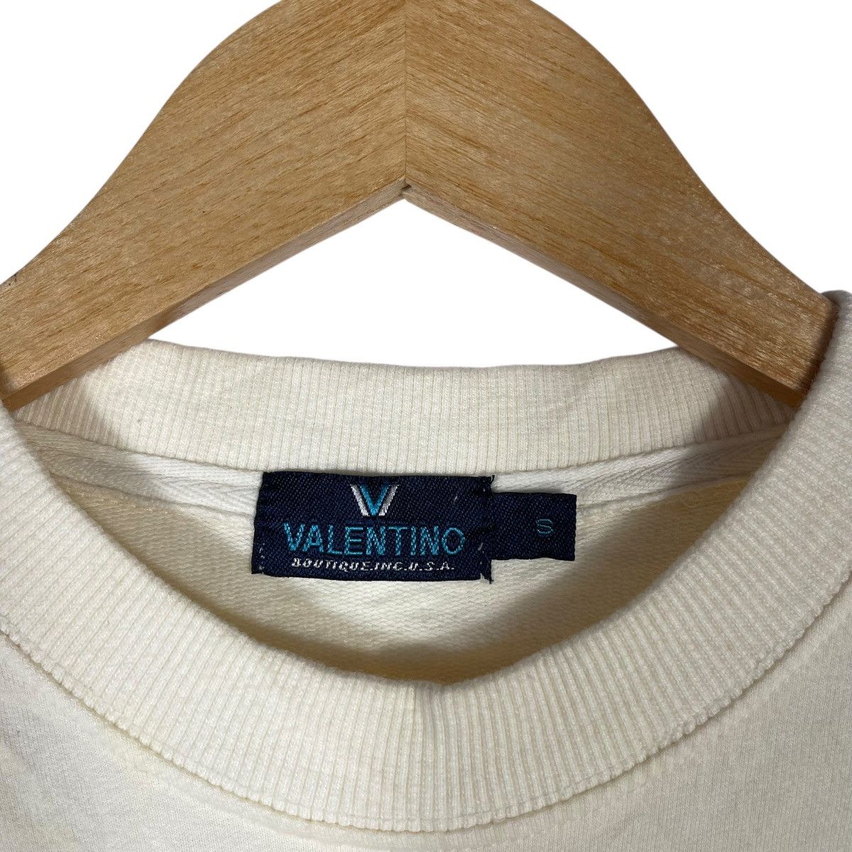 Valentino Vintage 90s VALENTINO Boutique Inc USA Logo Sweatshirt Size US S / EU 44-46 / 1 - 3 Thumbnail