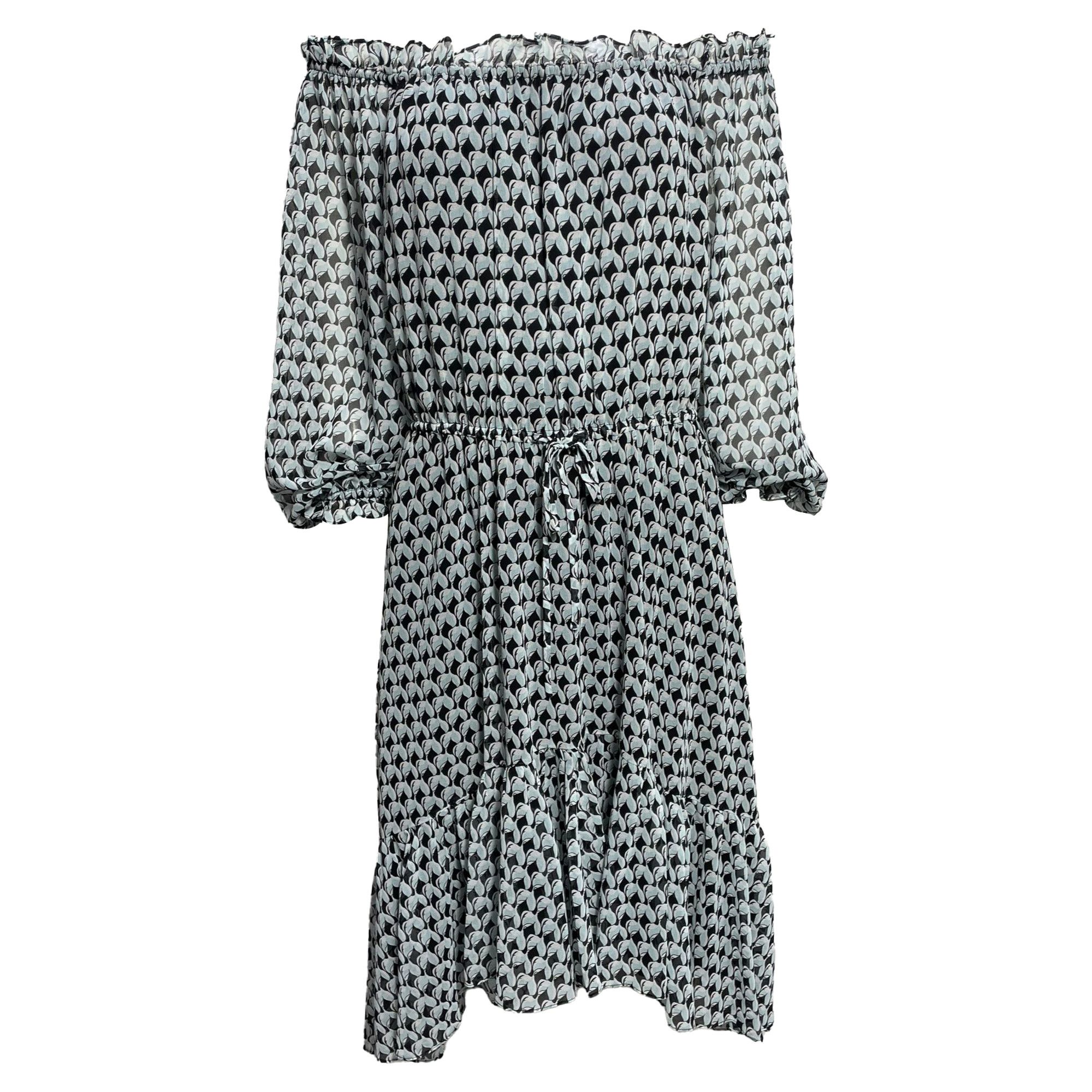 Diane von Furstenberg Diane von Furstenberg Printed Knee Length Dress in Multicolo Size XXS / US 00 / IT 34 - 1 Thumbnail