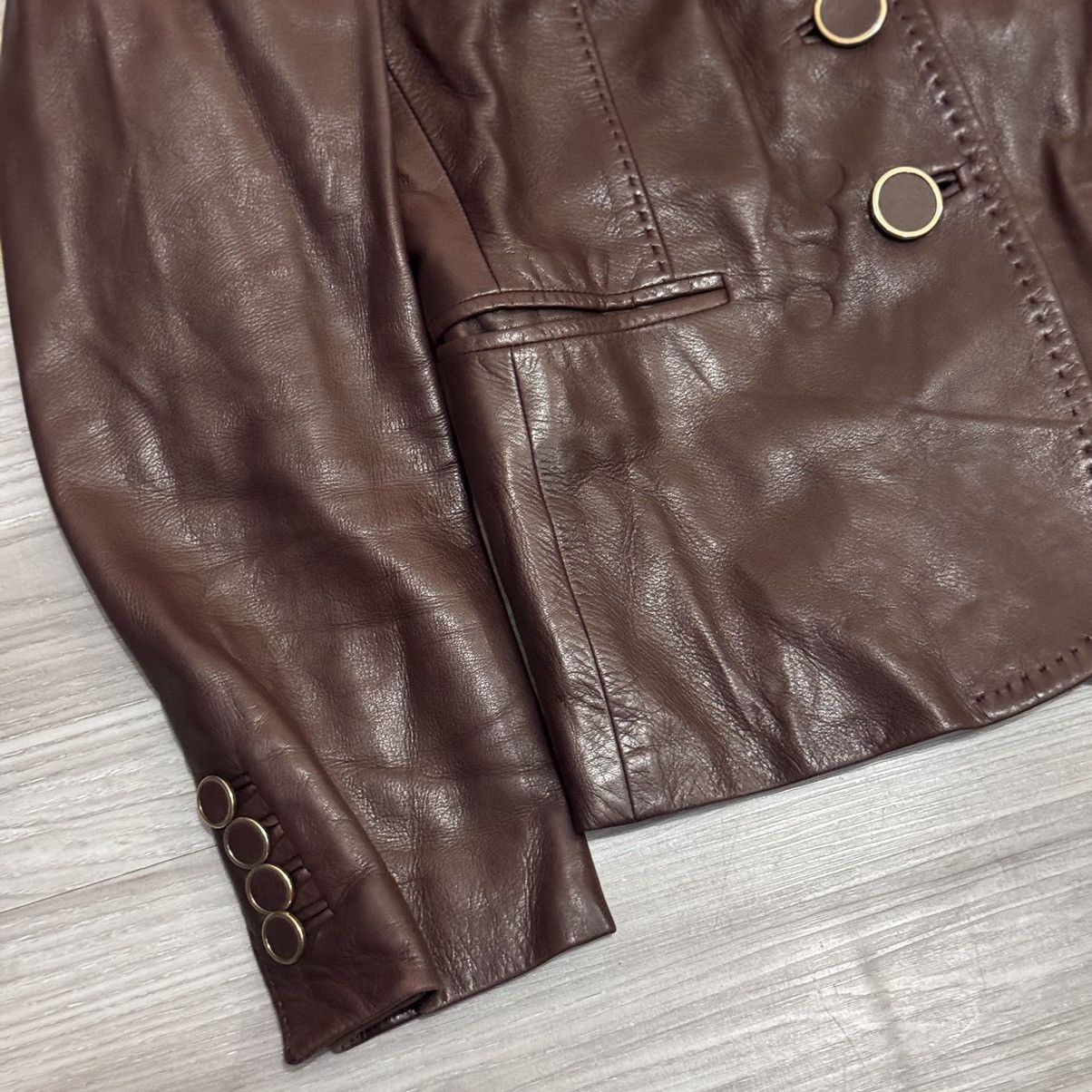 Gucci × Tom Ford Gucci leather jacket tomford Size XS / US 0-2 / IT 36-38 - 5 Thumbnail