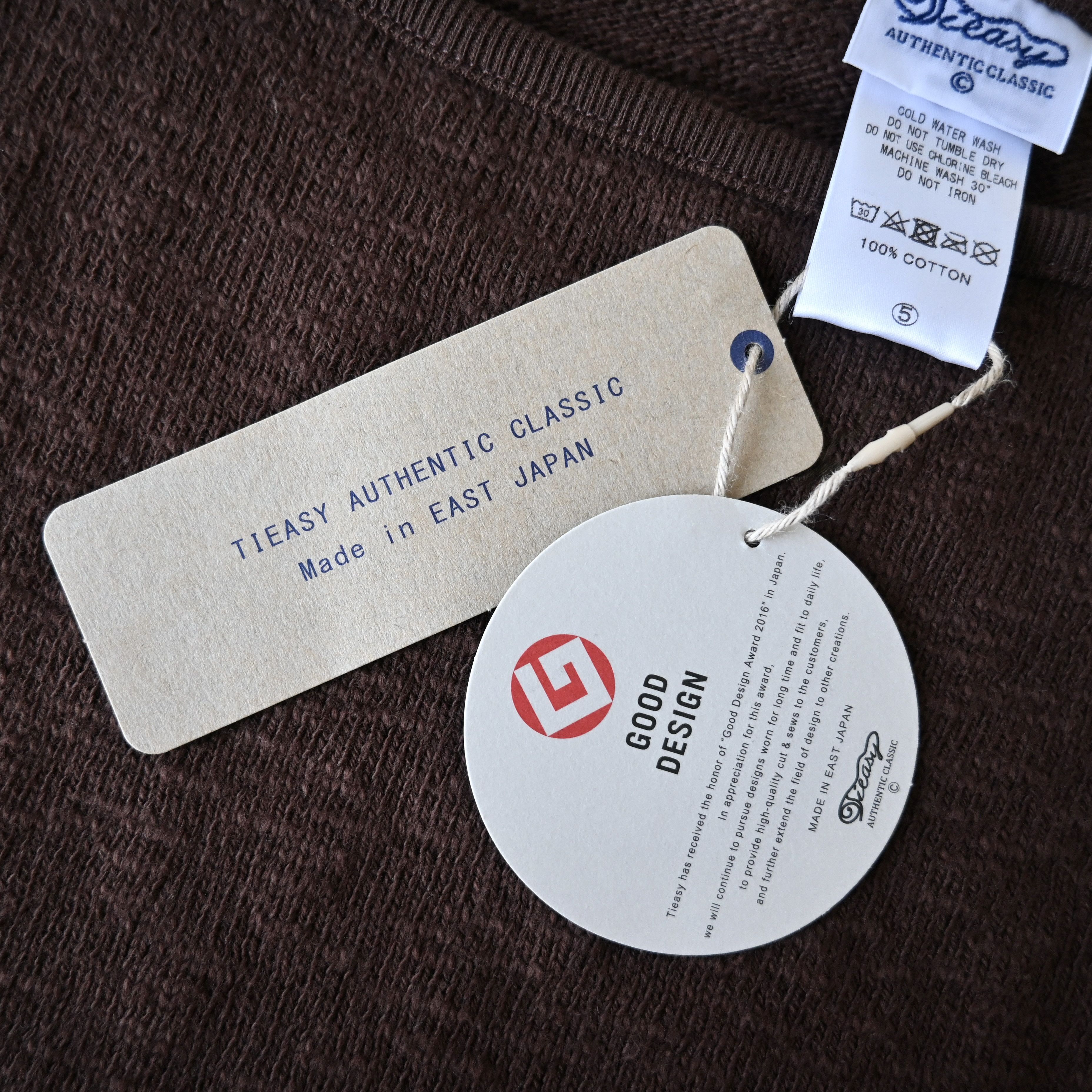 Japanese Brand Tieasy te001 heavyweight slub boatneck shirt, made in Japan Size US M / EU 48-50 / 2 - 10 Thumbnail