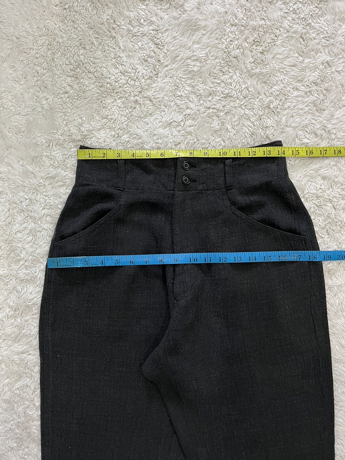 Vintage × Y's × Yohji Yamamoto vintage y's yohji yamamoto high waisted linen pants Size 28" / US 6 / IT 42 - 8 Thumbnail