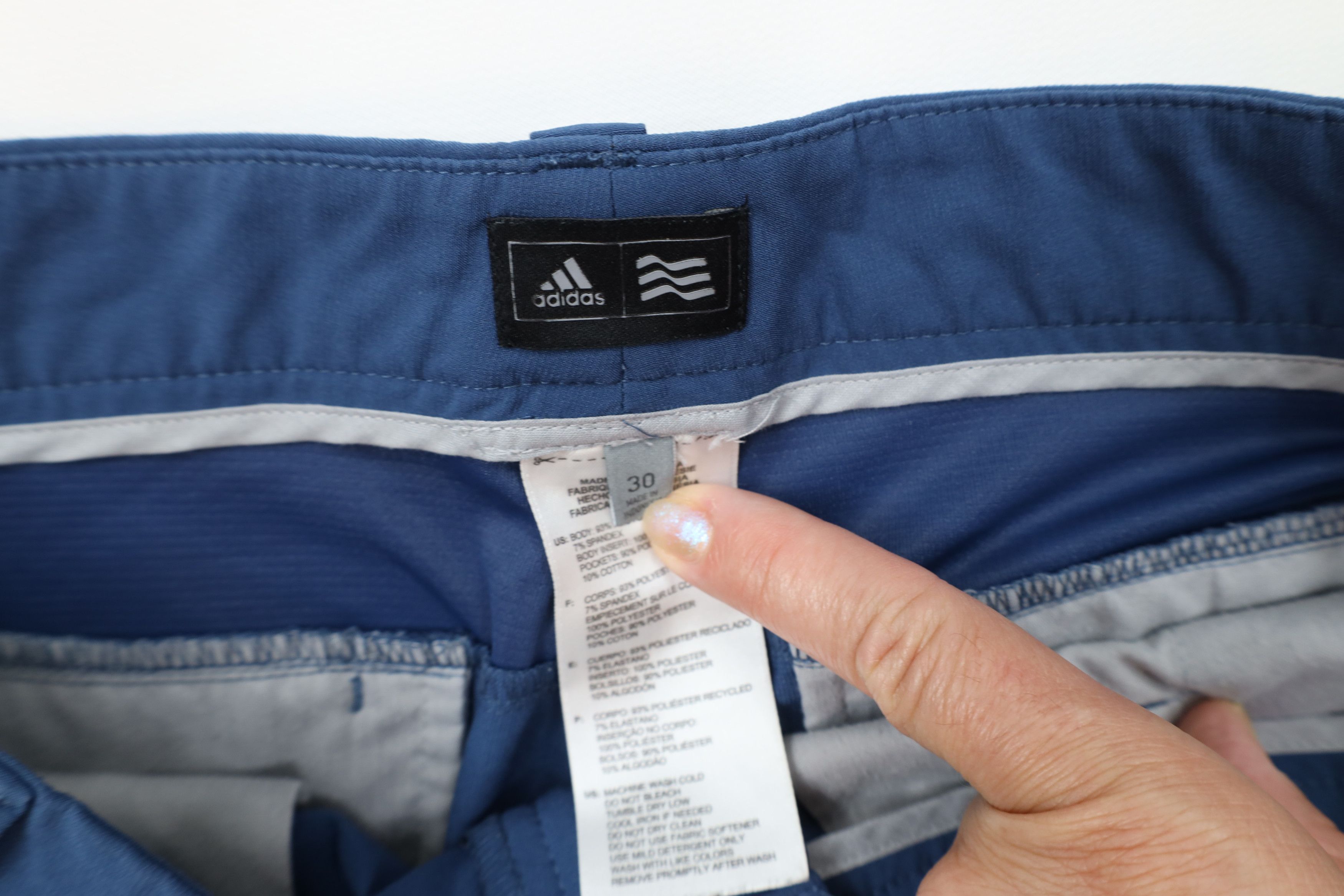 Adidas Adidas Golf Sun Faded Stretch Golfing Chino Shorts Blue Size US 30 / EU 46 - 6 Thumbnail