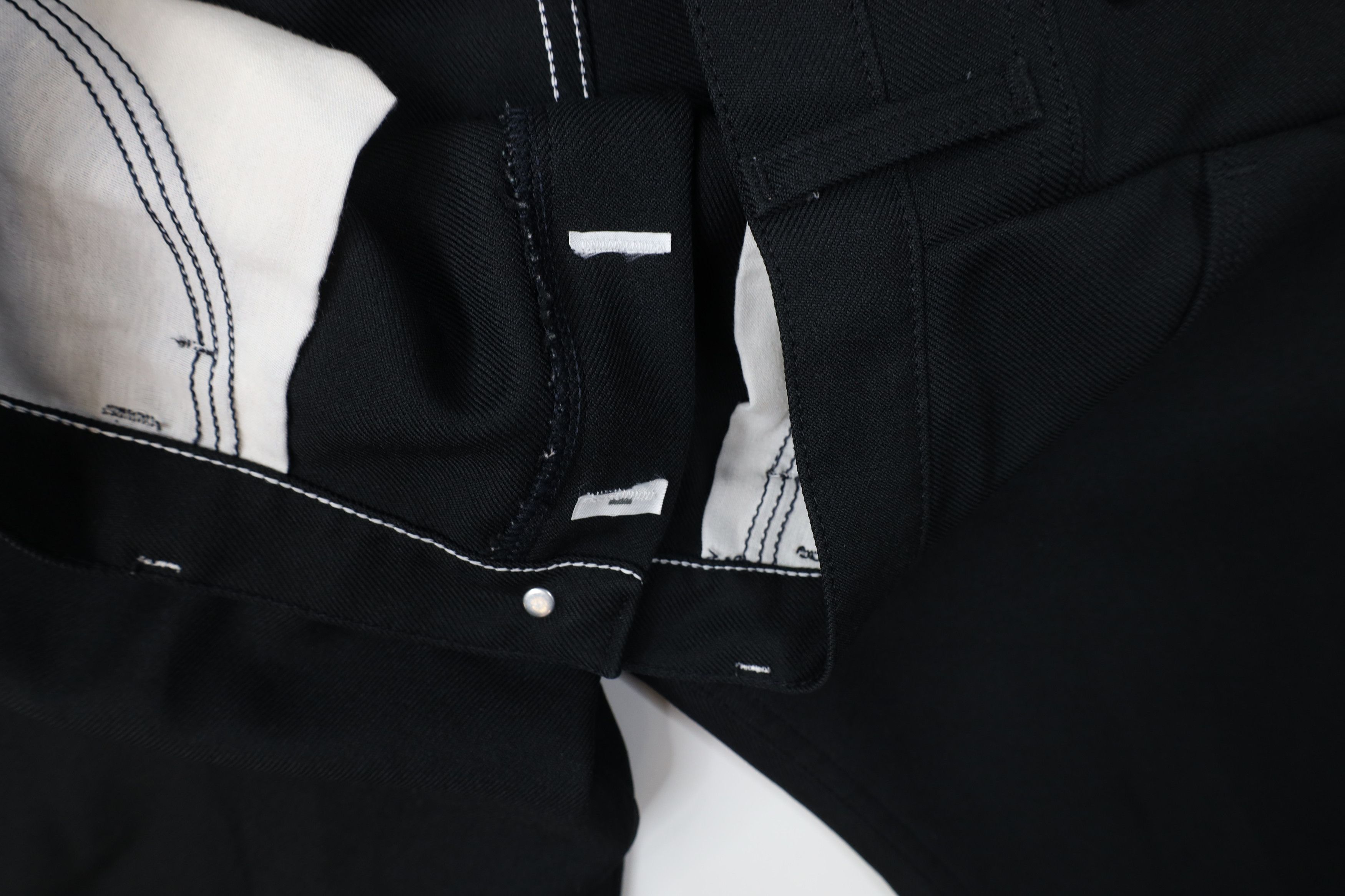 Wrangler Vintage 90s Wrangler Western Wide Leg Chino Pants Black USA Size US 34 / EU 50 - 6 Thumbnail