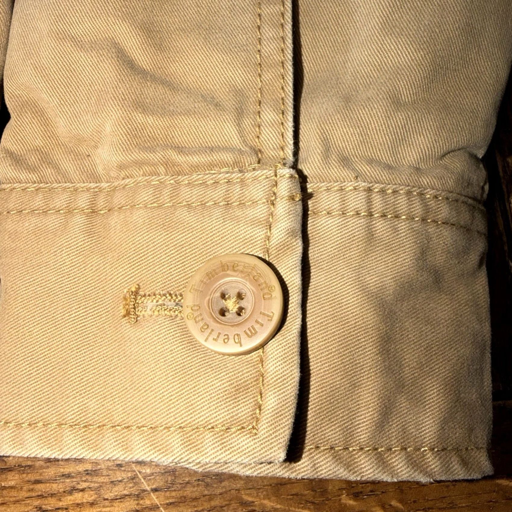 Timberland VINTAGE Timberland Zip Up Work Jacket Canvas Men’s Large Embroidered Logo Mens 90s Beige Size US L / EU 52-54 / 3 - 6 Thumbnail