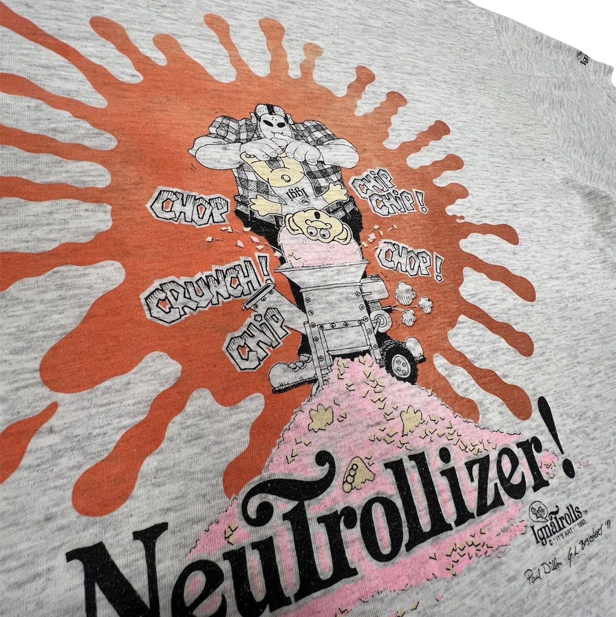 Other 1993 Vintage INGA TROLL art tshirt oneita single stitch XL Size US XL / EU 56 / 4 - 3 Thumbnail