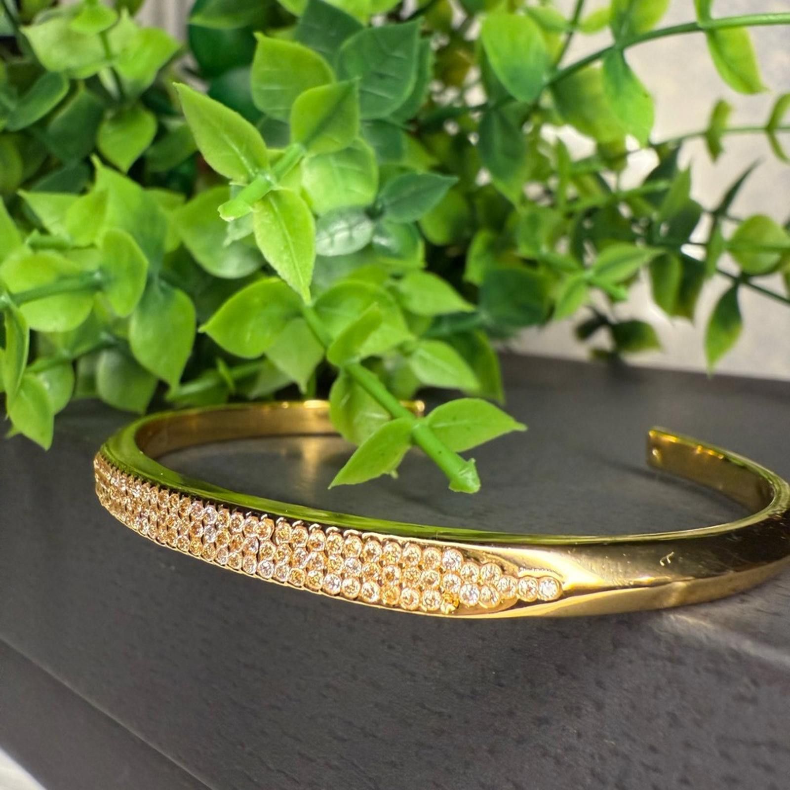 Kate Spade Kate Spade New York Raise The Bar Clear Gold Cut Bracelet Size ONE SIZE - 2 Thumbnail