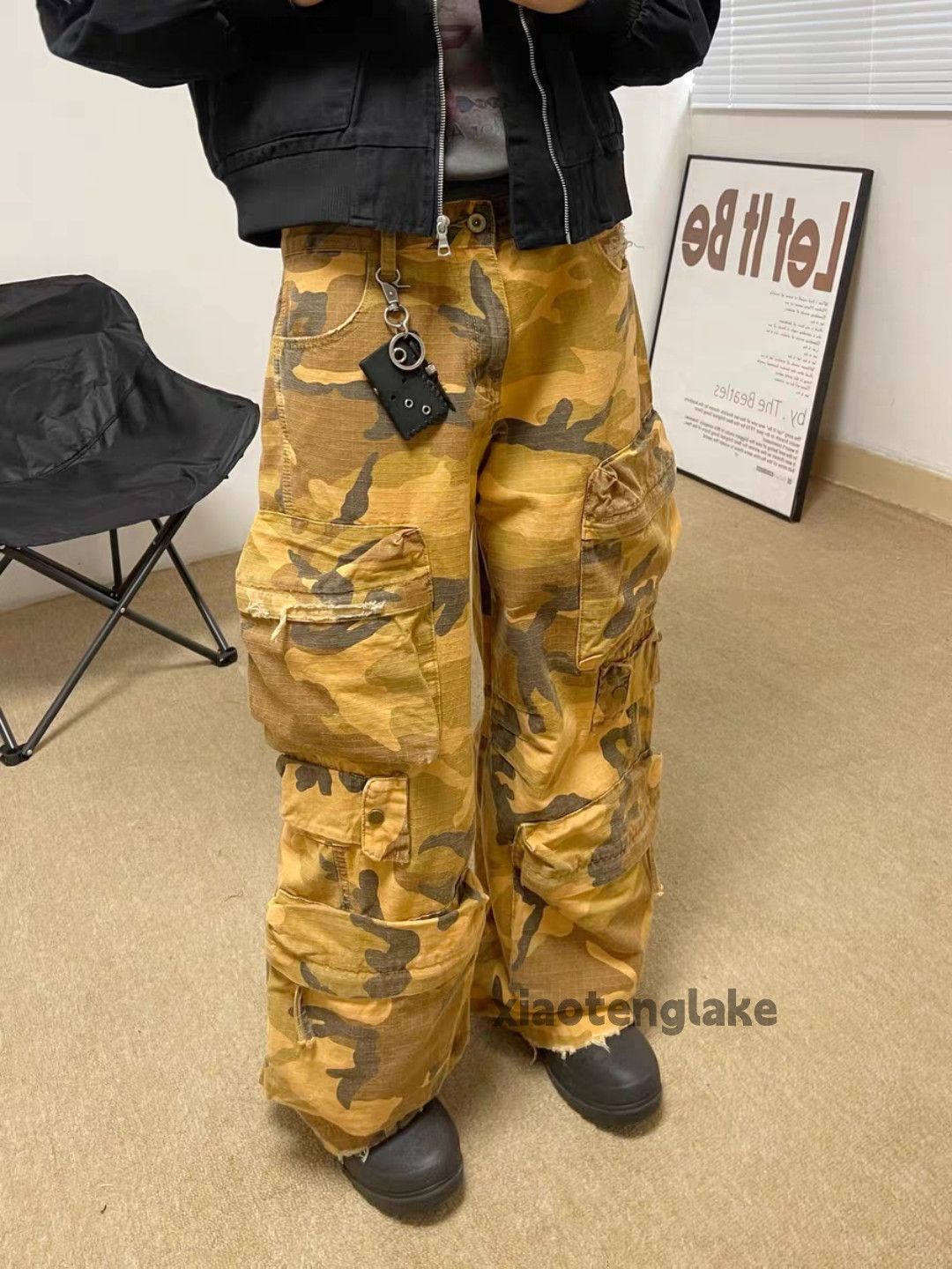 Vintage otl Washed faded military outdoor flared opium pants Size US 30 / EU 46 - 5 Thumbnail