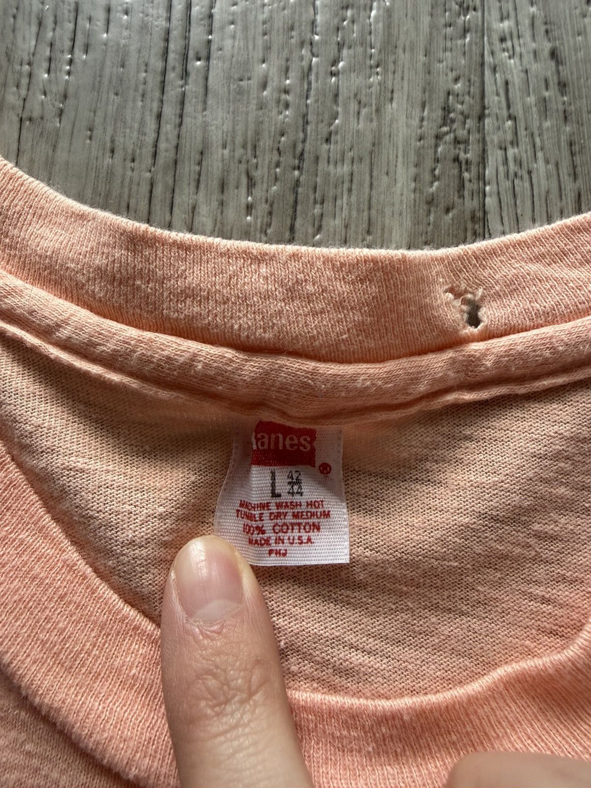 Hanes Vintage Hanes Overnight Letter Tee Size US M / EU 48-50 / 2 - 2 Thumbnail