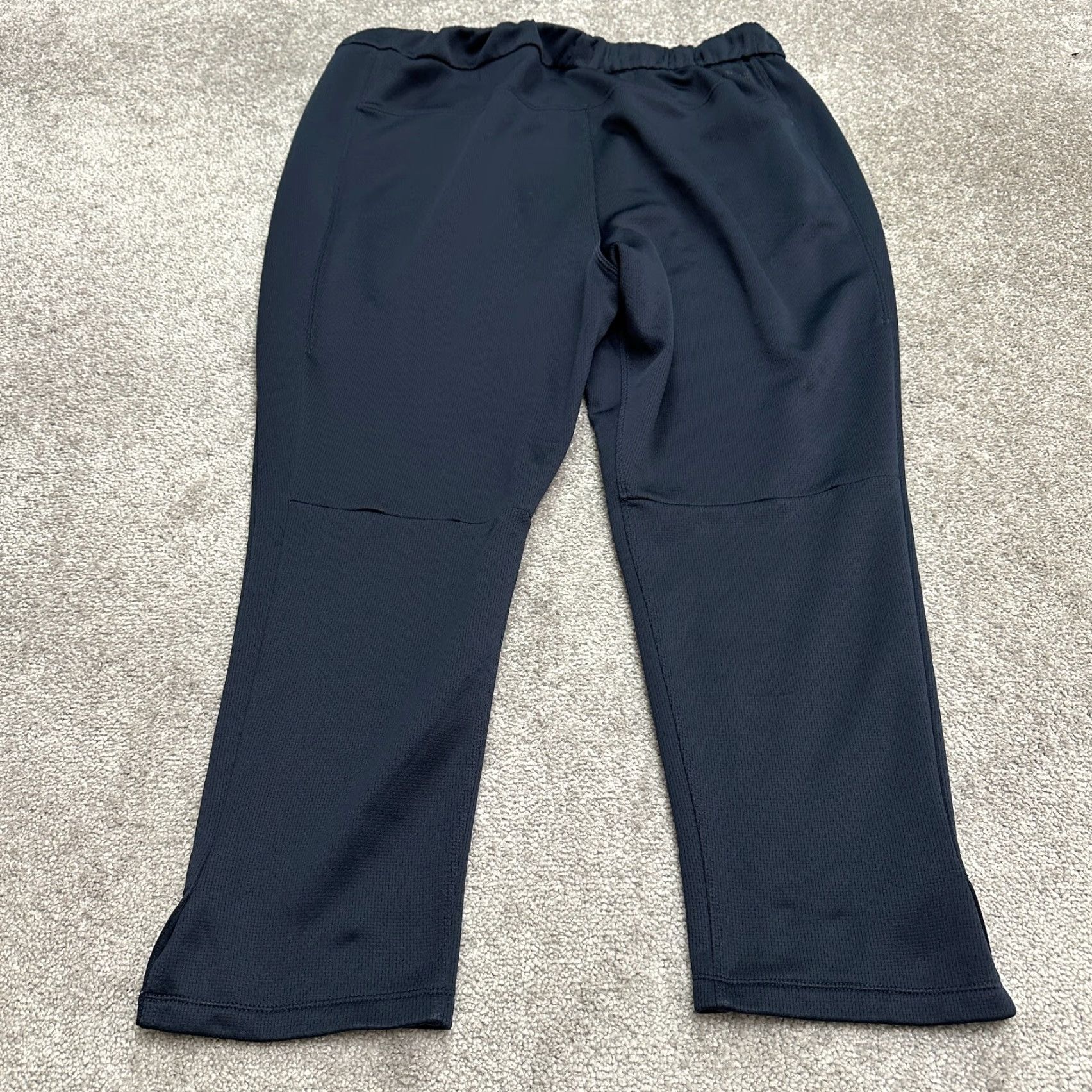 Adidas Adidas Track Pants Mens 2XL Navy Blue Straight Drawstring Active Athletic 38x26 Size US 39 - 2 Thumbnail
