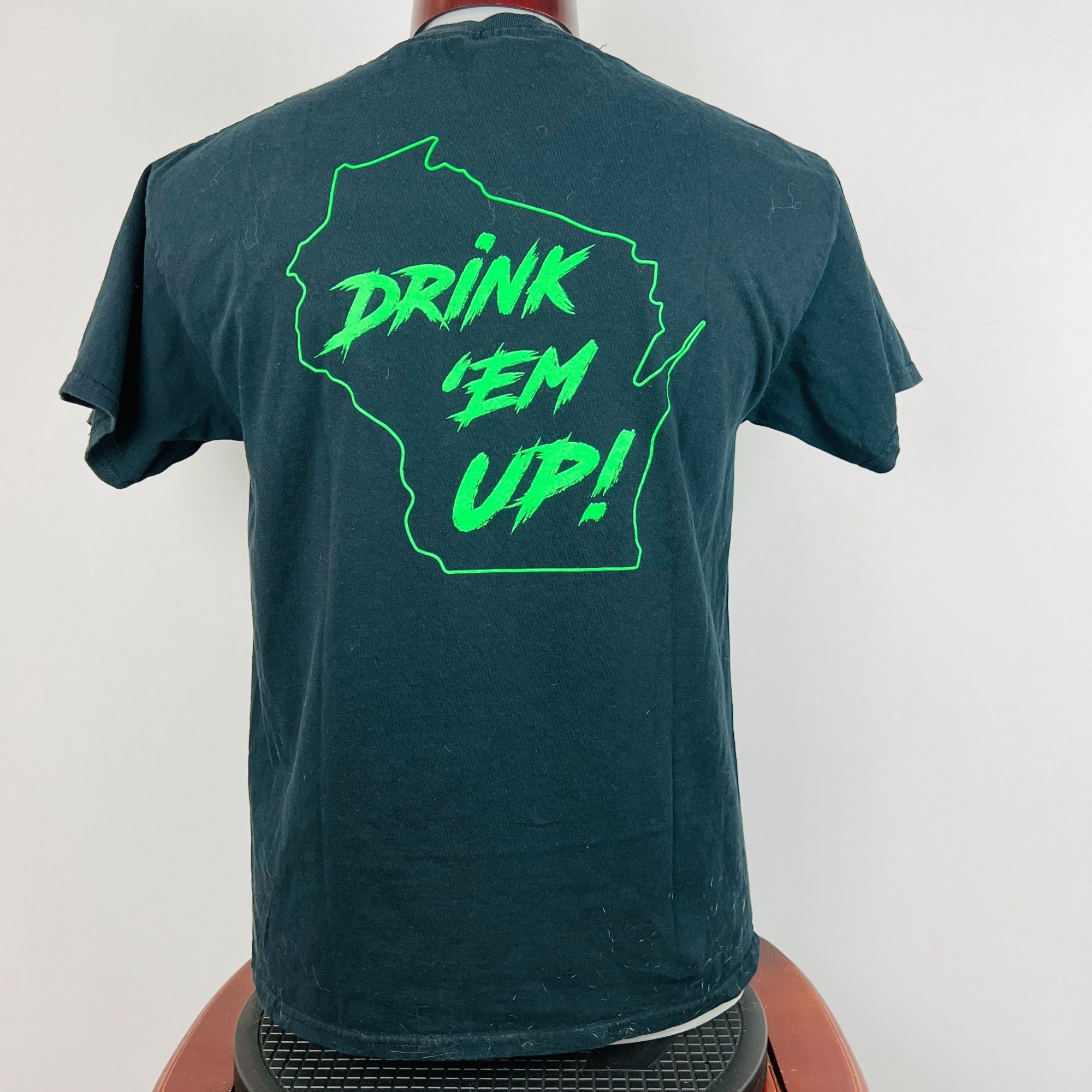 Gildan Product Of Hate Band - Drink 'Em Up Wisconsin Large Shirt T- Size US L / EU 52-54 / 3 - 3 Thumbnail