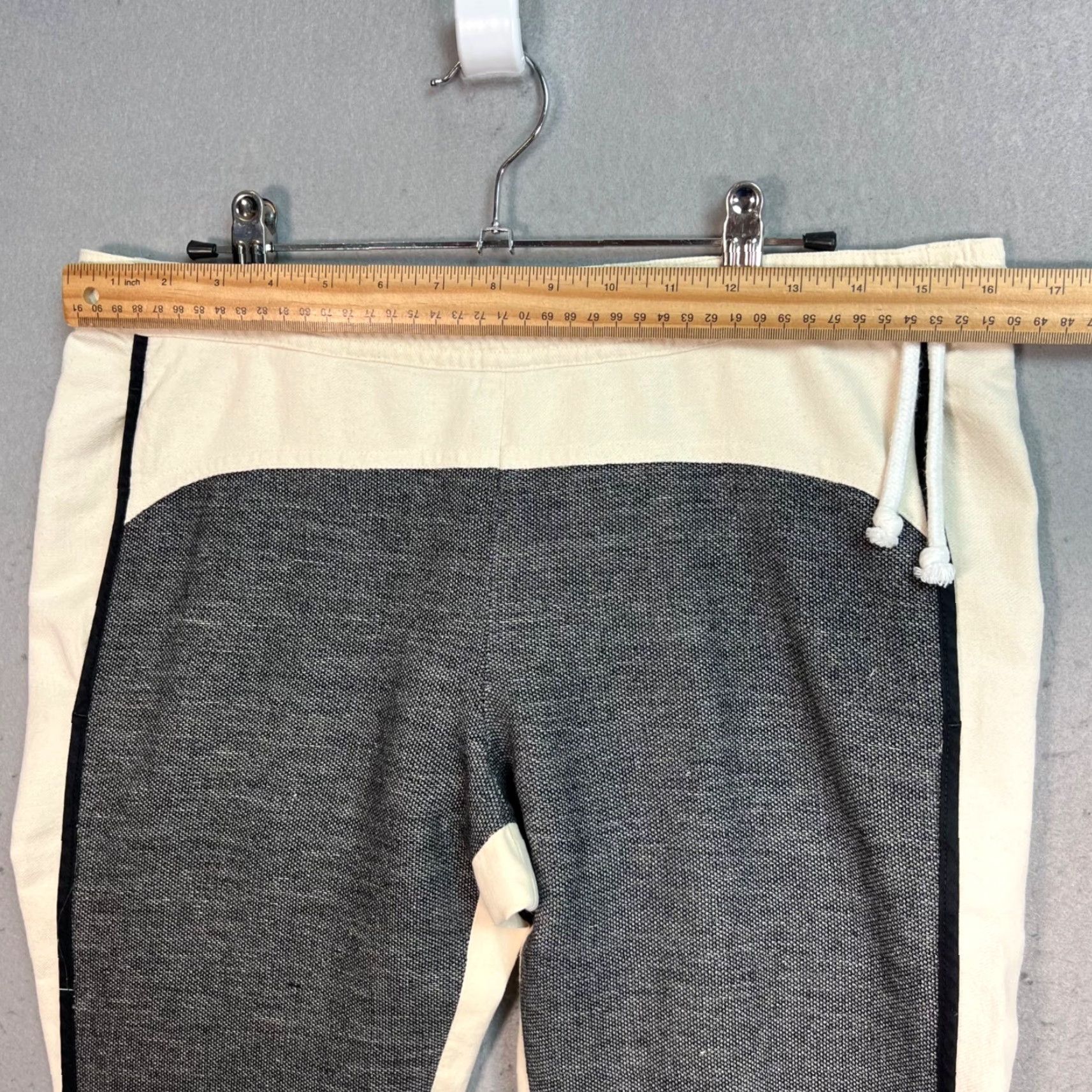 Dries Van Noten DRIES VAN NOTEN Womens Pants Size 36 Beige Tapered Ankle Cotton-Linen Casual Size 25" / US 0 / IT 36 - 4 Thumbnail
