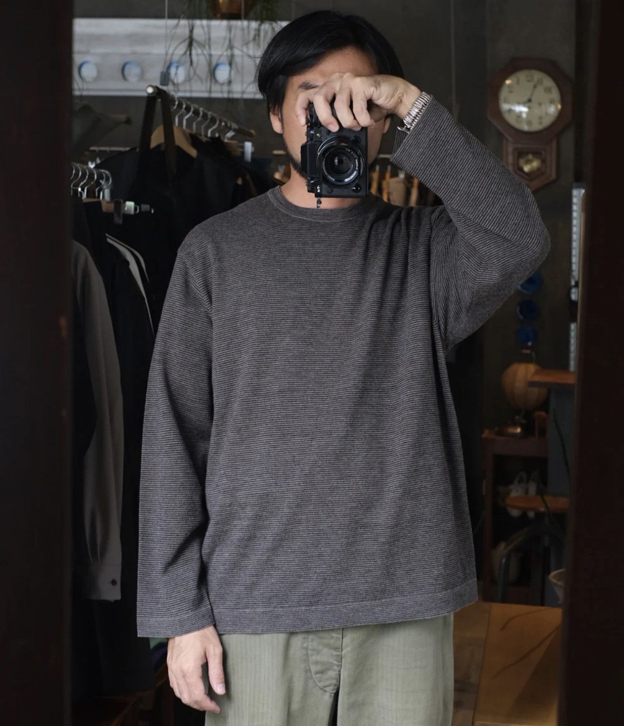 STILL BY HAND STILL BY HAND JAPAN 14G WOOL STRIPED SWEATER Size US M / EU 48-50 / 2 - 1 Thumbnail