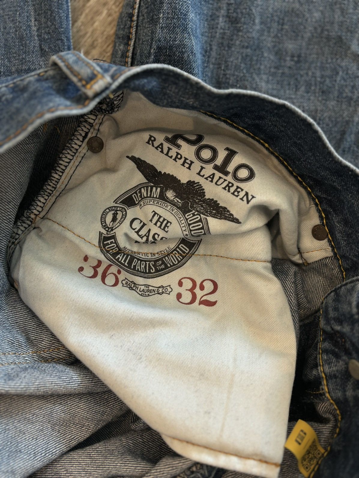 Polo Ralph Lauren × Vintage Blue Polo Ralph Lauren Denim Size US 36 / EU 52 - 8 Thumbnail