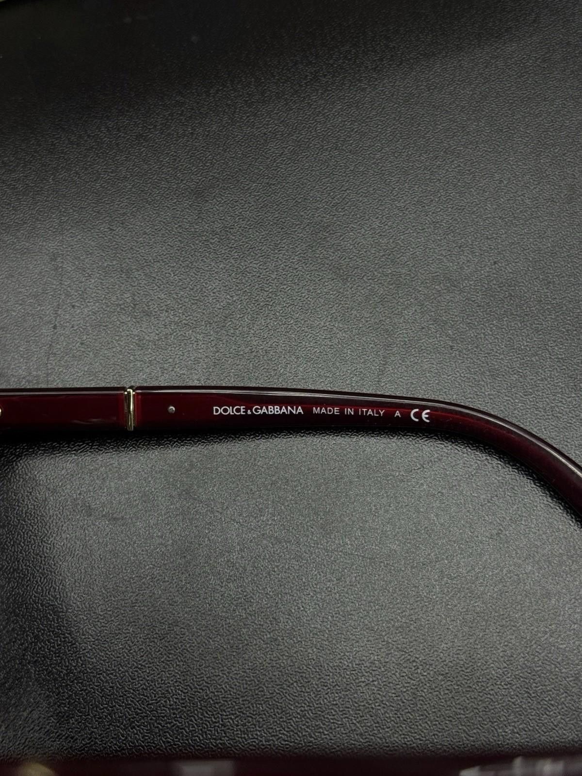Dolce & Gabbana Dolce Gabbana Sunglasses DG Burgundy with Case Women’s Size ONE SIZE - 9 Thumbnail