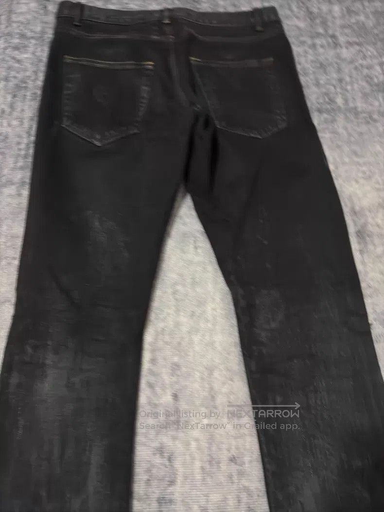 Saint Laurent Paris Saint Laurent Paris Black Mud Oil Stain Ripped Big Destroy Size US 29 - 4 Thumbnail