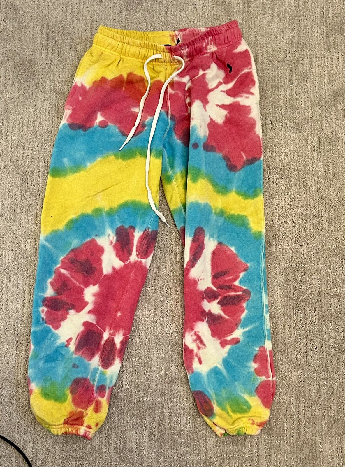 Polo Ralph Lauren Ralph Lauren pink blue and yellow tie dyed sweatpants Size 26" / US 2 / IT 38 - 2 Thumbnail