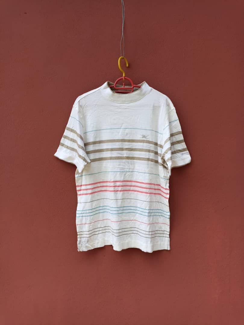Burberry Burberry Golf Striped Tee Size US M / EU 48-50 / 2 - 1 Thumbnail