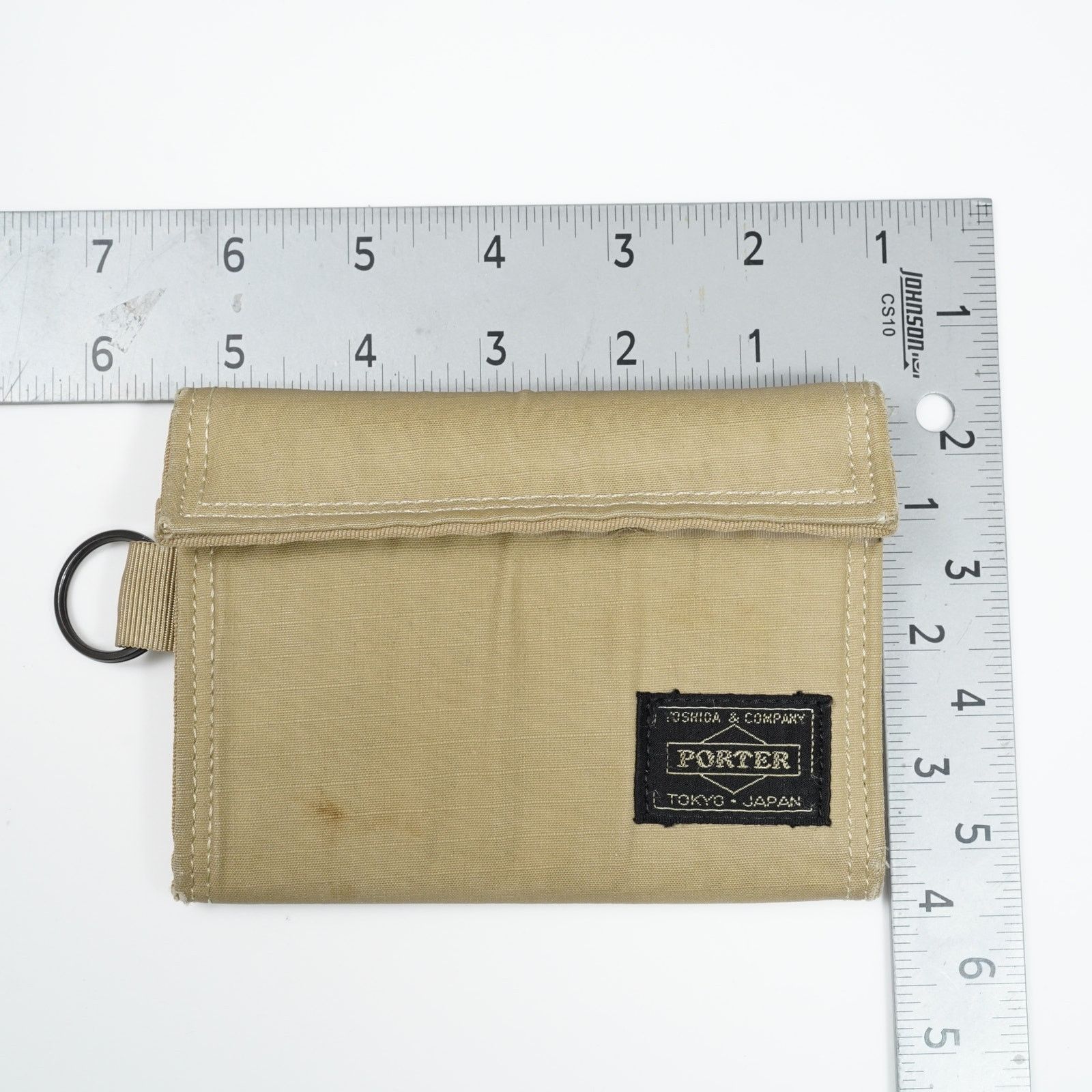 Porter Porter Yoshida Nylon Twill Wallet Beige Made in Japan Size ONE SIZE - 11 Thumbnail